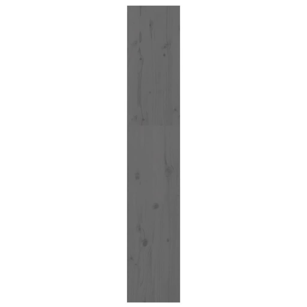 cm Bücherregal Bücherregal/Raumteiler Massivholz Grau Kiefer 60x30x167,5 furnicato