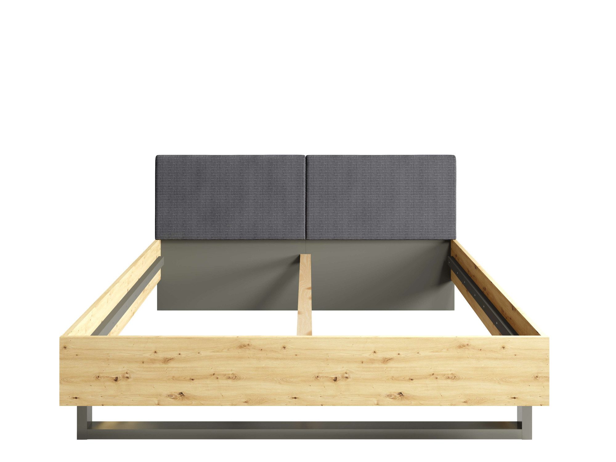Home affaire Polsterbett Bett Loreto, Maße: B/T/H 185,5/211/98 cm, Bett 180x200 cm mit gepolstertem Kopfteil