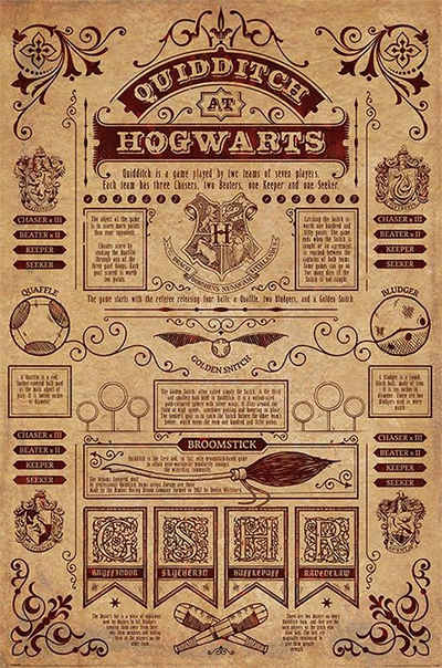 PYRAMID Poster Harry Potter Poster Quidditch at Hogwarts 61 x 91,5 cm
