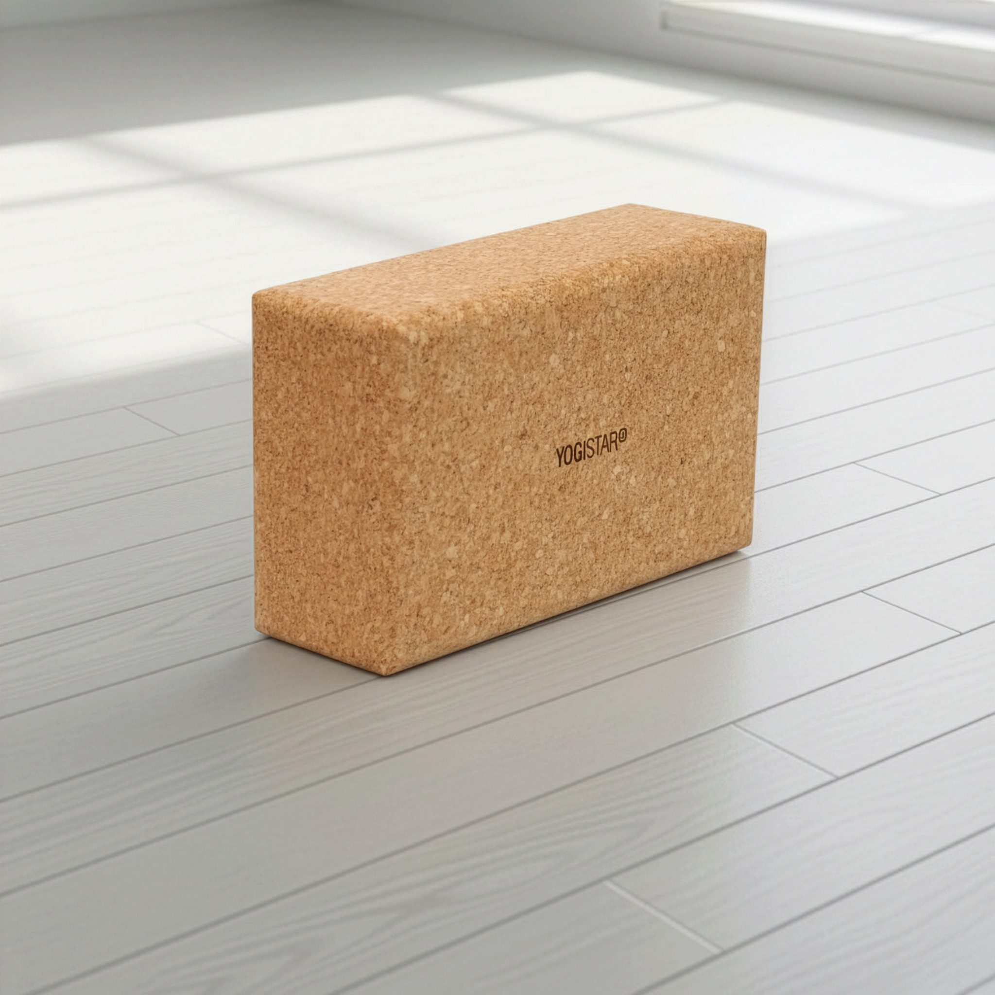 Yogistar Yogablock Yogablock yogiblock® cork - pro (22,5 x 13,7 x 7,4 cm), (Standard, 1-tlg., Standard), Yogablock aus Naturkork für die Asana-Praxis.