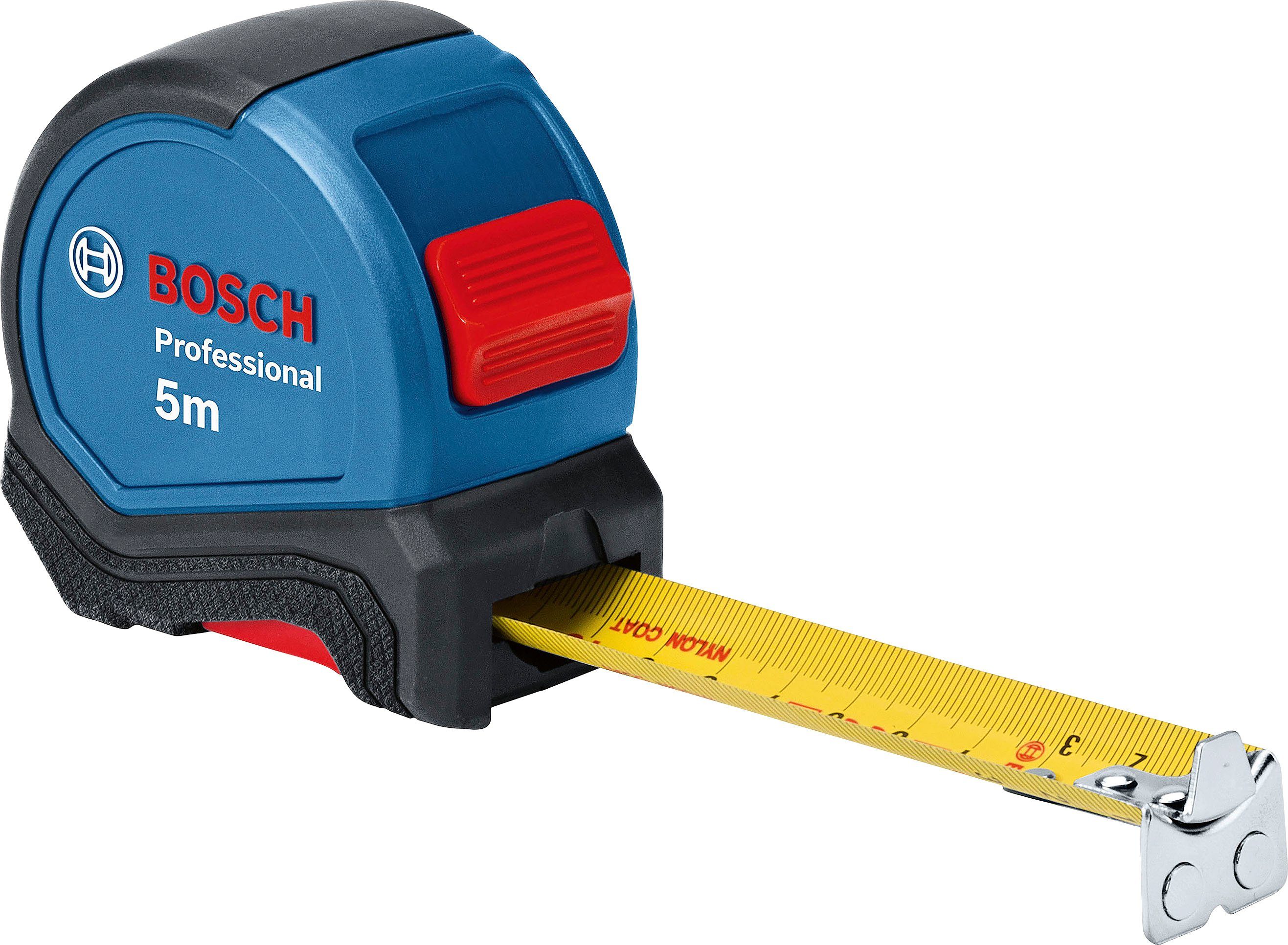 Bosch Professional Werkzeugset Maßband, und (1600A027M3), Ersatzklingen Wasserwaage, 13-tlg., Universalmesser