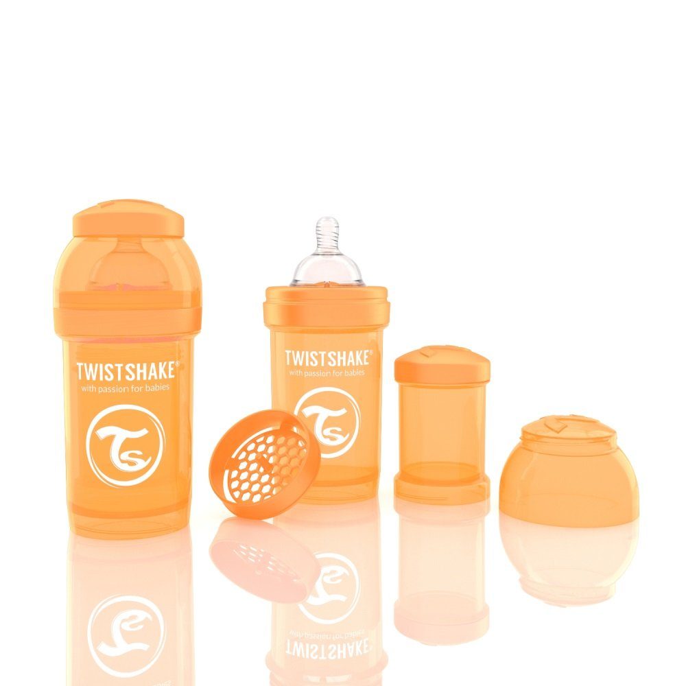 Twistshake Babyflasche Anti-Kolik Trinkflasche Babyflasche 180ml orange
