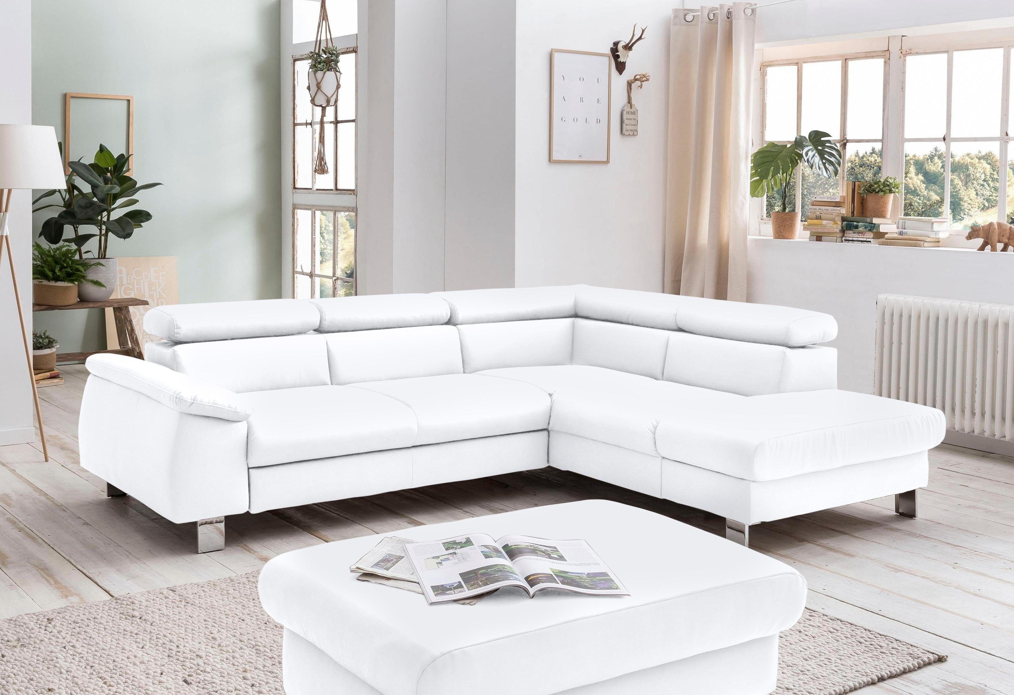 COTTA Polstergarnitur "Komaris L-Form", (Set), Set bestehend aus: Ecksofa m günstig online kaufen