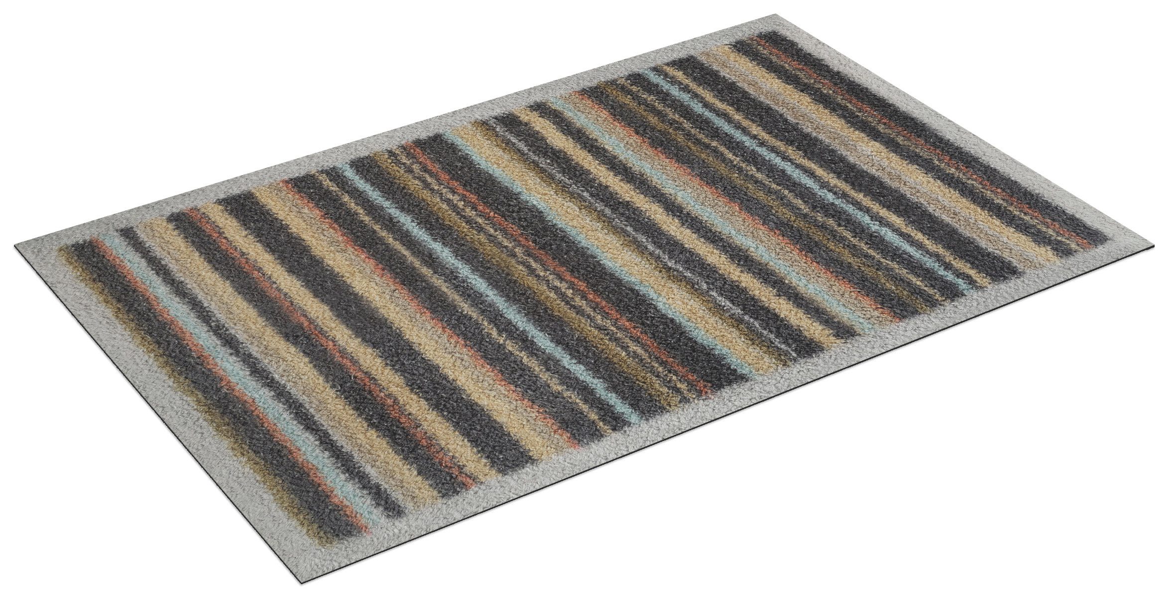 Turtle Mat Fußmatte Hawthorn Stripe, rechteckig, Höhe: 9 mm