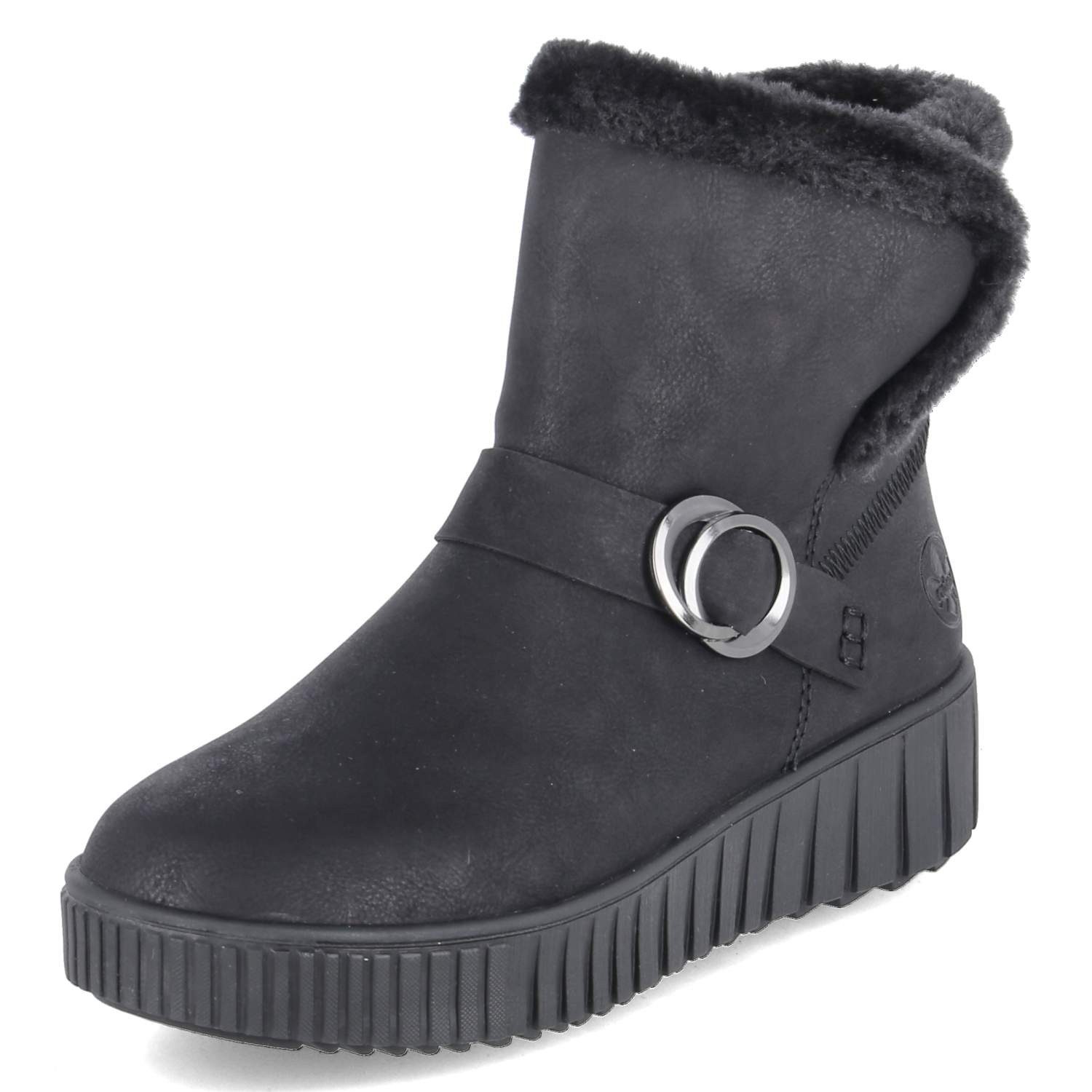 Rieker Rieker Y6166-00 Damen Textil & Synthetik schwarz Winterstiefel günstig online kaufen