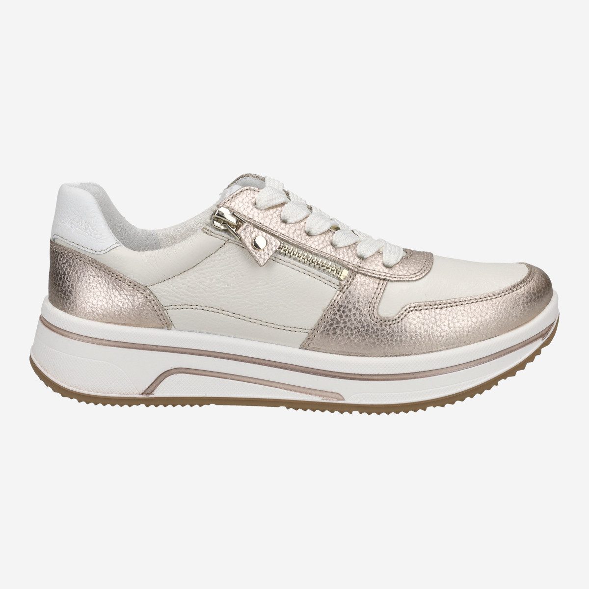 Ara Ara 27540-07 SAPPORO 3.0, Sneaker, Beige, metallik, Damen Sneaker günstig online kaufen
