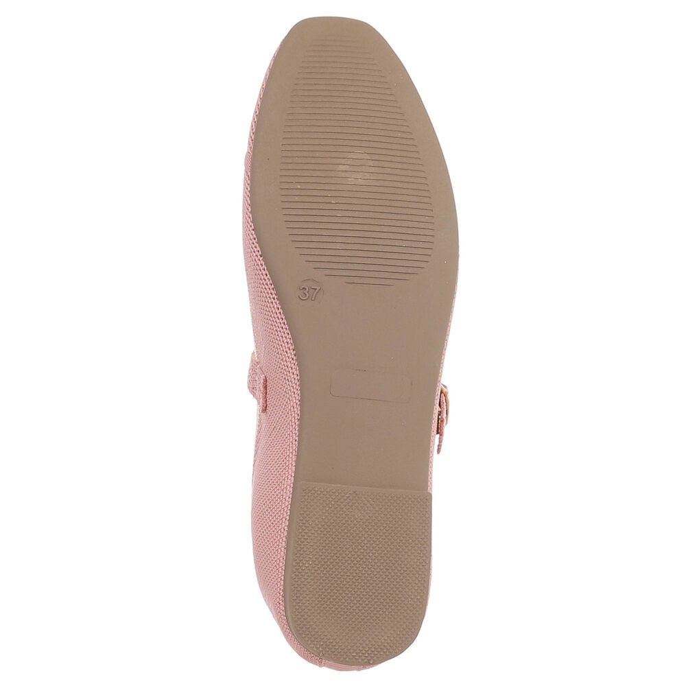 Ital-Design Bequeme Ballerinas mit Riemenverschluss für Damen Schnürpumps (91512211) Blockabsatz Riemchenballerinas in Altrosa