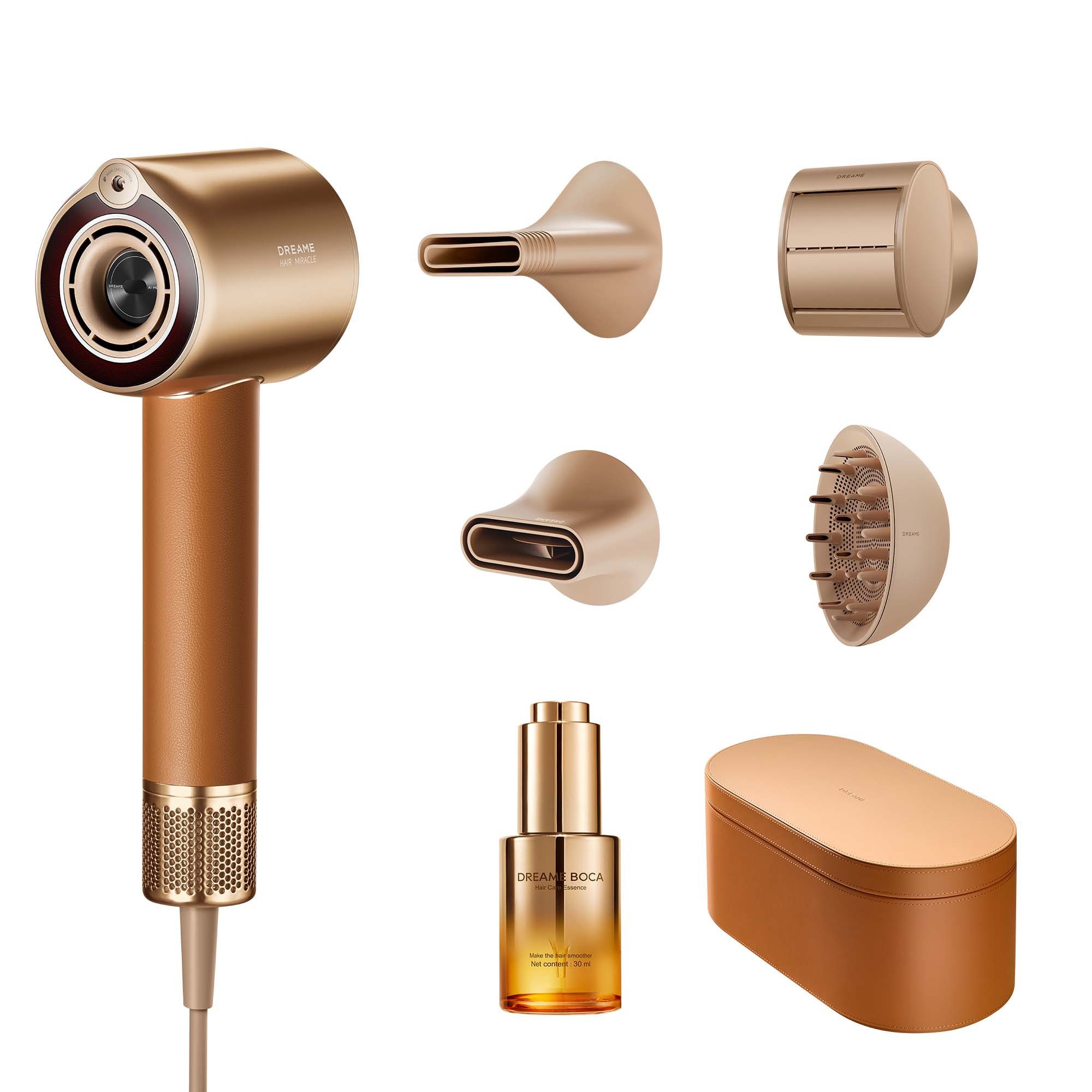 Dreame Haartrockner Miracle Pro, 1600 W, 1.600 Watt, Essenz-Infusionsnebel, Rotlichtfunktion, Ionentechnologie