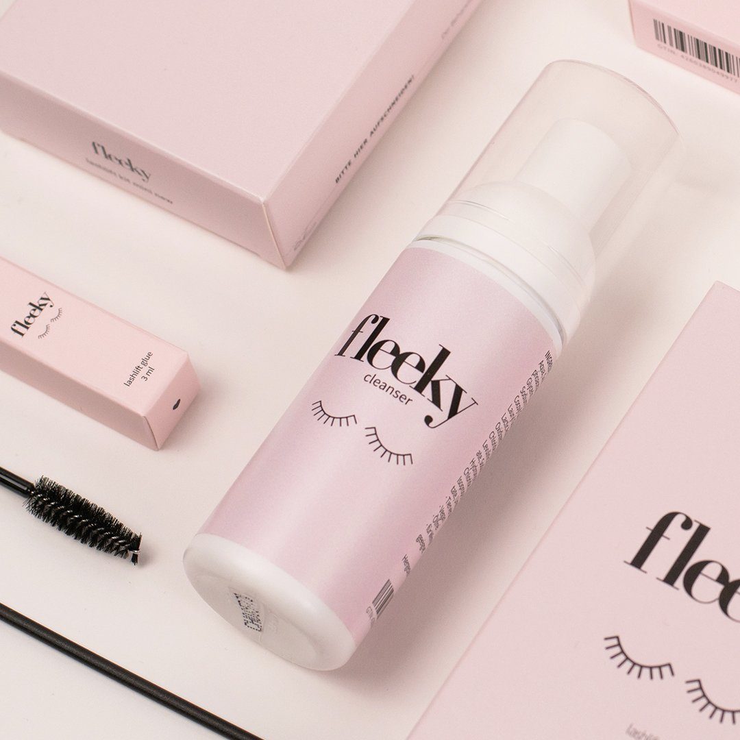 fleeky Wimpernzange Lashlift Kit Maxi - Wimpernlaminierung Set, Bis zu 6 Wochen sichtbar geliftete Wimpern, vegan & einfach anzuwenden
