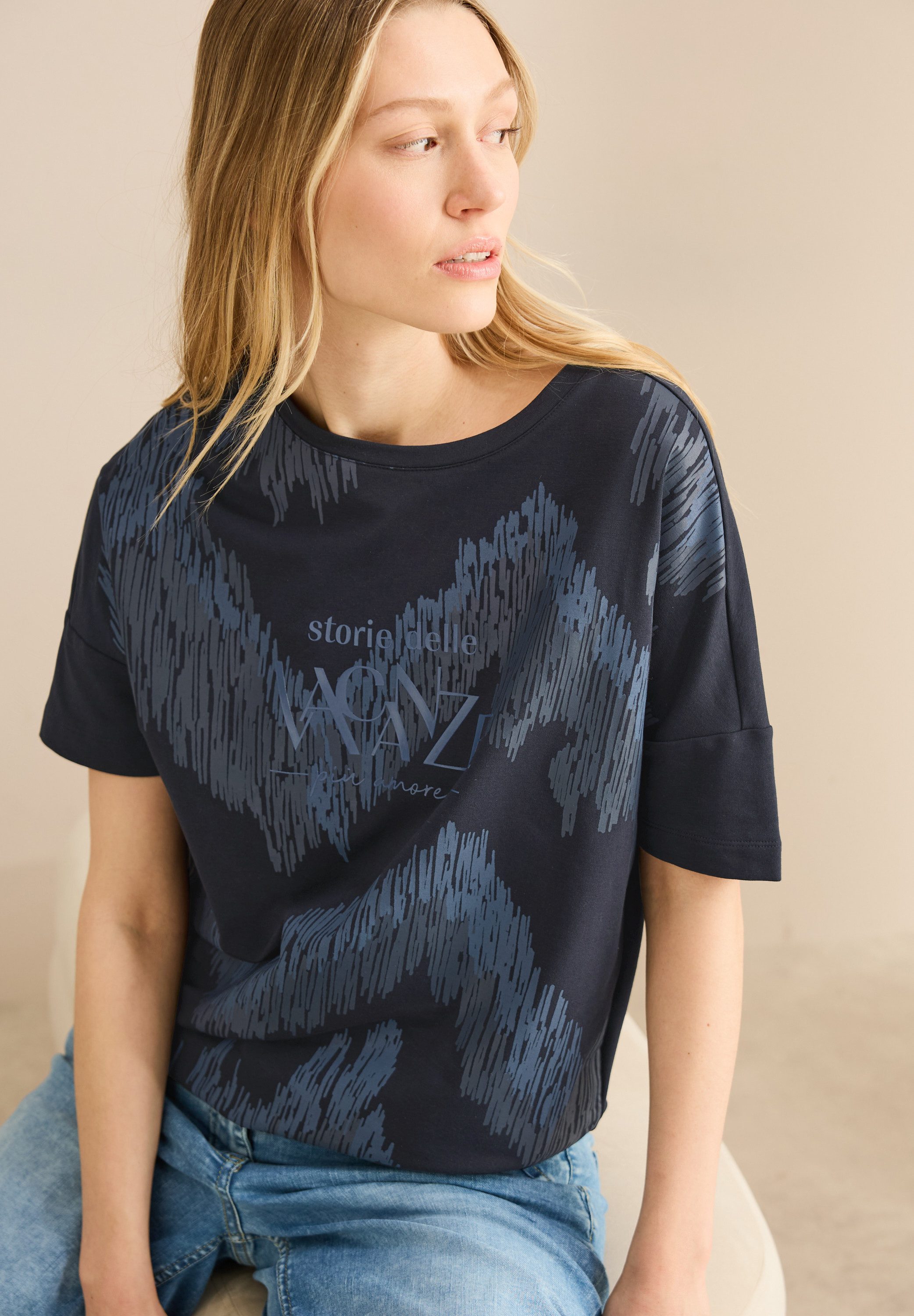 CECIL Print-Shirt mit Wording günstig online kaufen