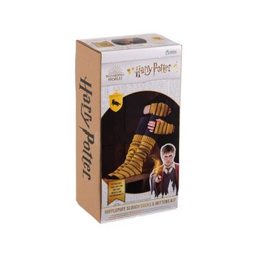 Harry Potter Strickhandschuhe Harry Potter Strümpfe & Fäustlinge gelb zum Stricken - Hufflepuff