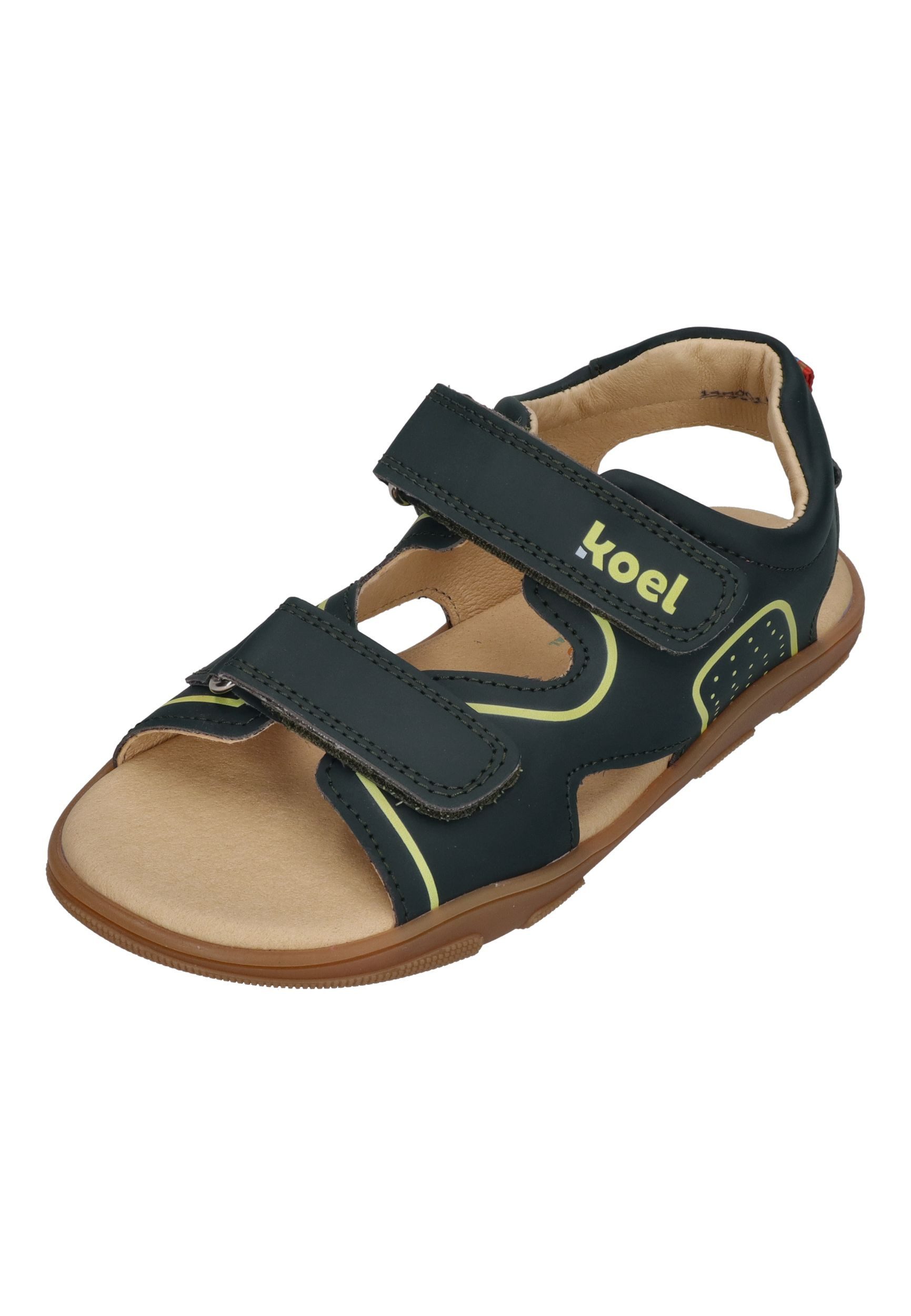 KOEL OVA II LEATHER Barfußschuh Dark Green