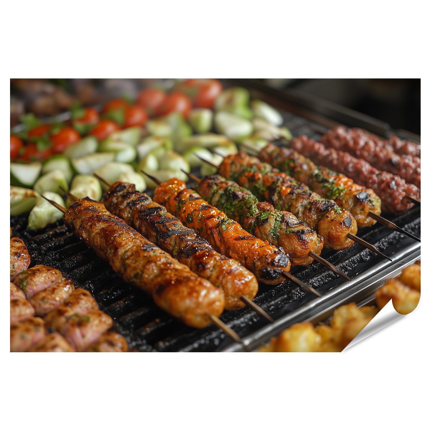 Poster Bild eines vegetarischen Döner Kebabs