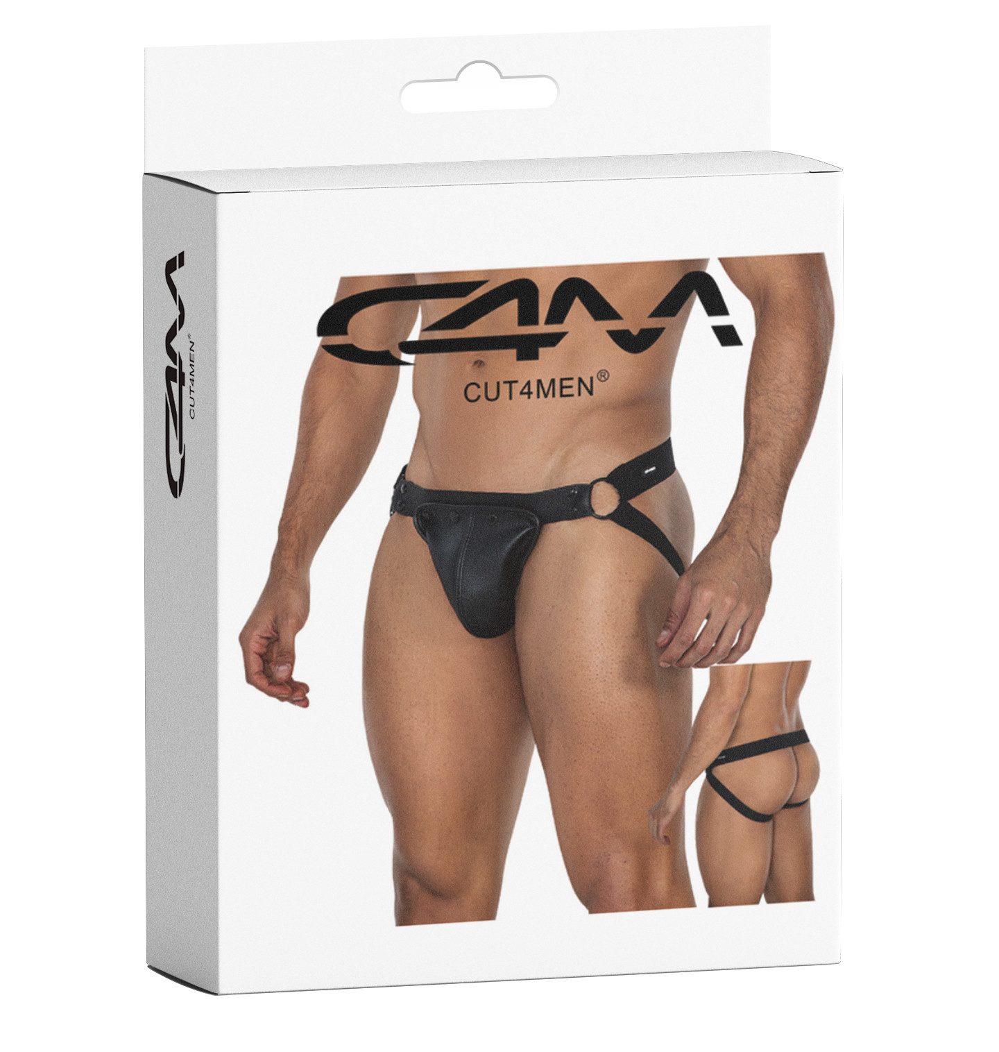 CUT4MEN String Herren Jock Strap in schwarz - L/XL