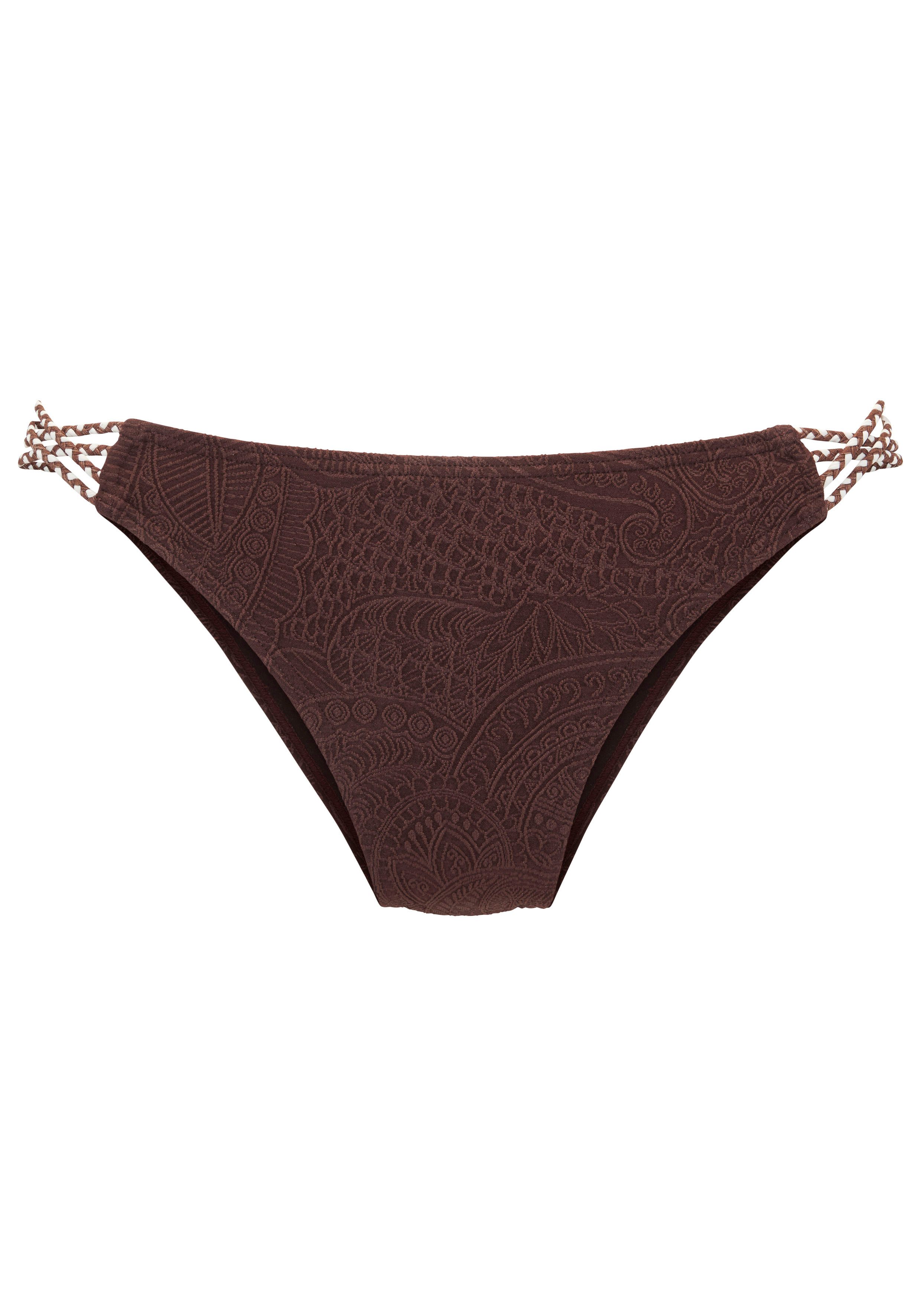 s.Oliver Bikini-Hose mit gemusterter Strukturware