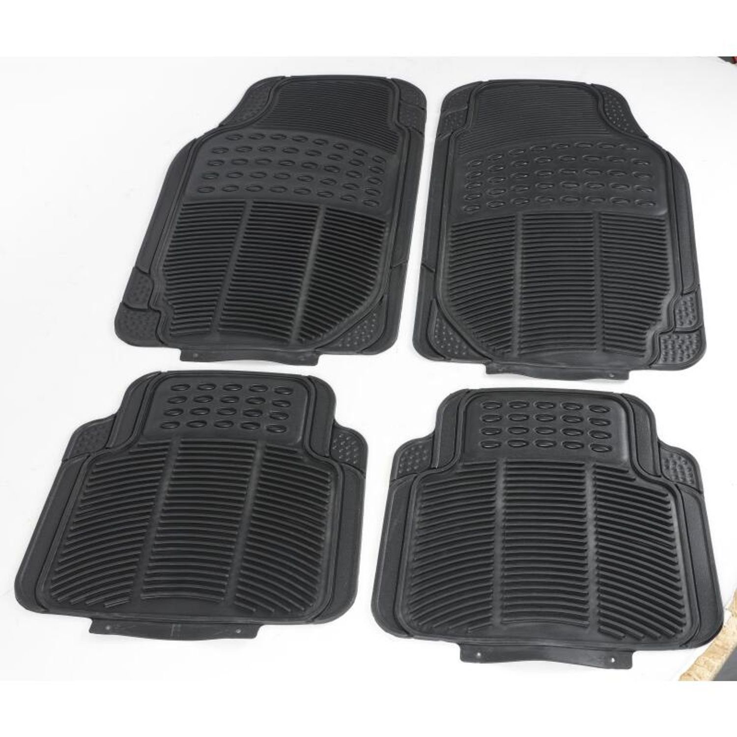 EDCO Auto-Fußmatte 4er Set Auto-Fußmatten Universalgröße KFZ zuschneidbar PKW hinten+ für