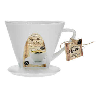 MamboCat Kaffeebereiter Hit Kaffeefilter No. 4 aus Porzellan