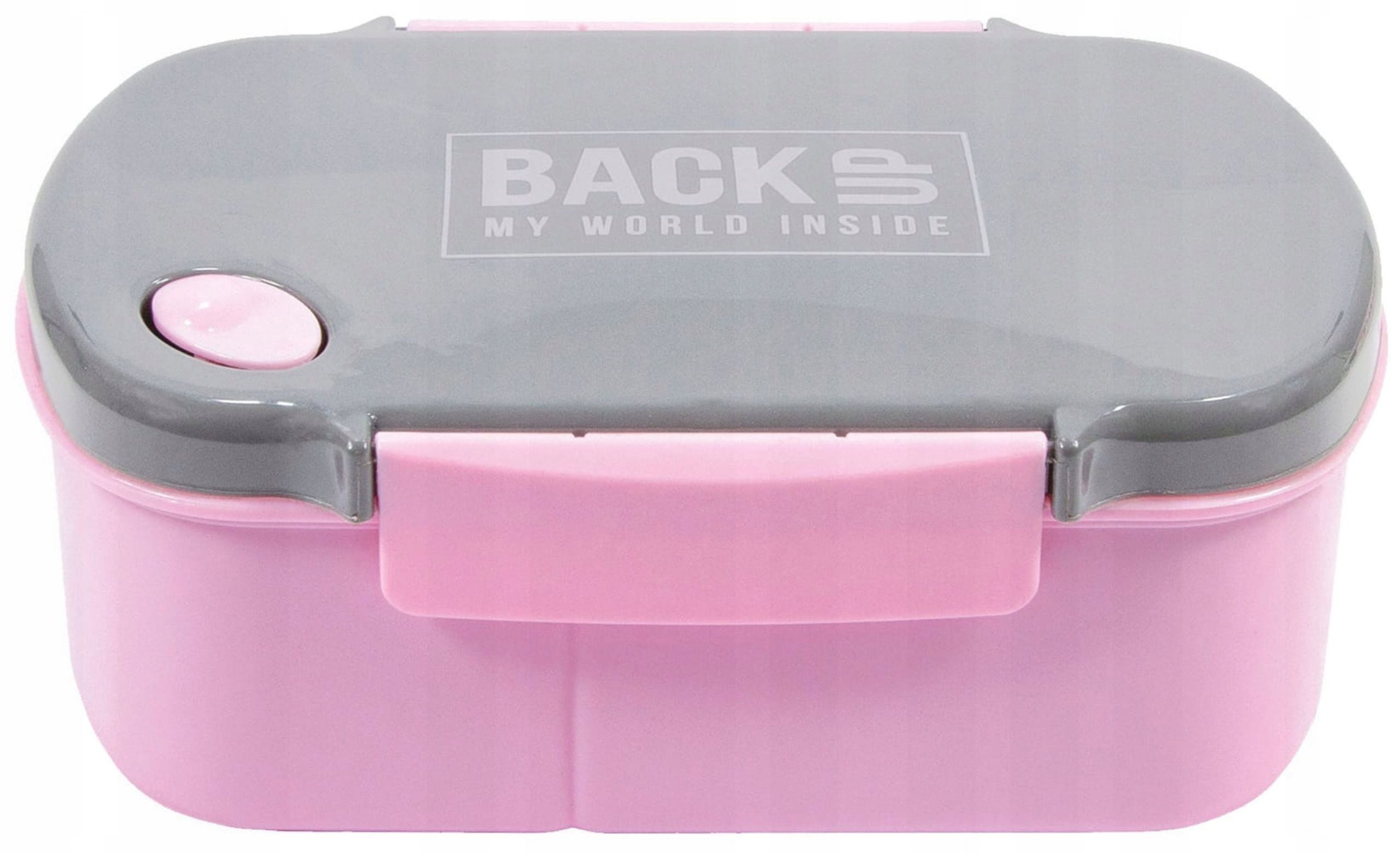 Festivalartikel Lunchbox Kinder Frühstücksset: Tritan Trinkflasche + Lunchbox, BPA-frei, Rosa – Bild 3 von 4