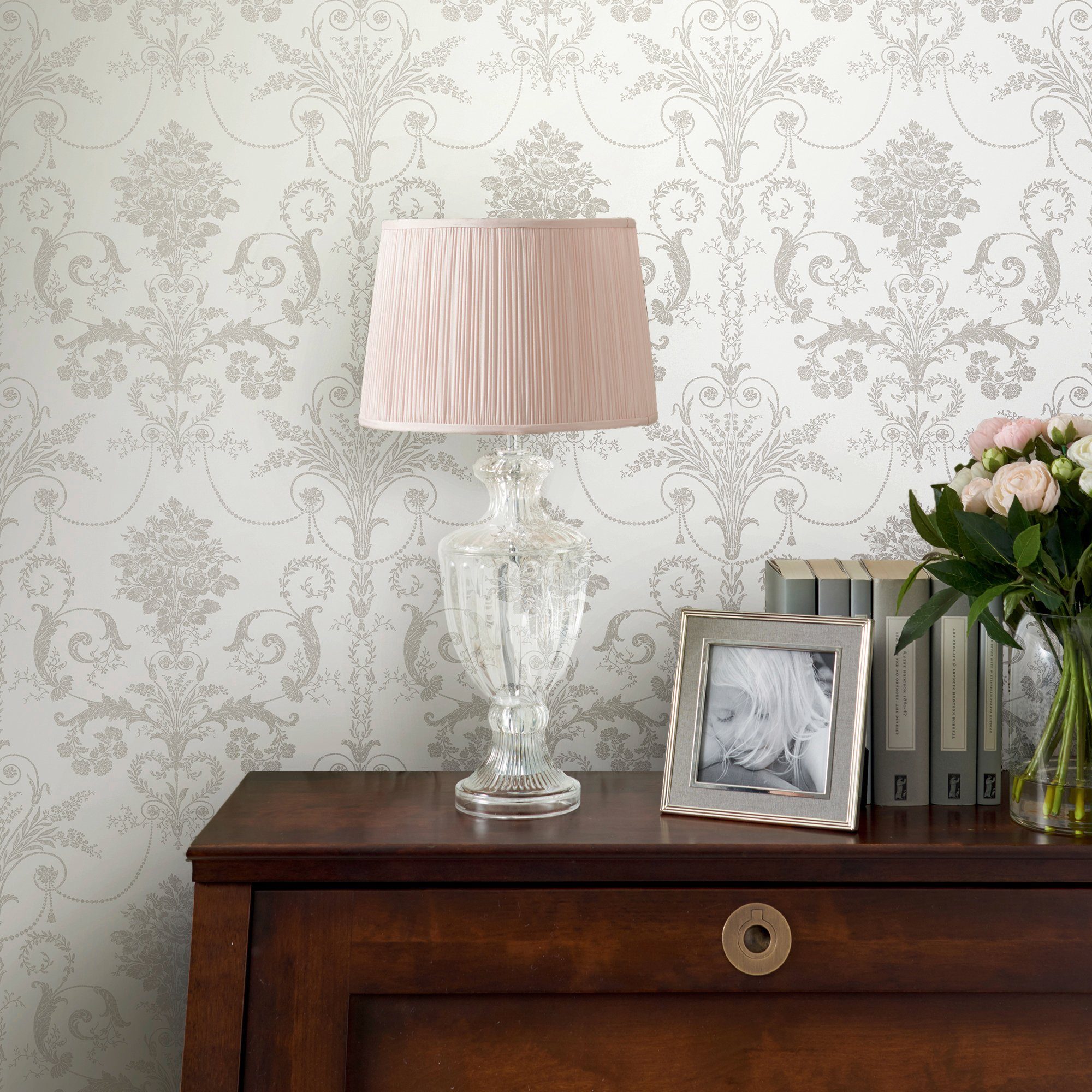 LAURA ASHLEY Vliestapete Josette, gemustert, FSC® günstig online kaufen