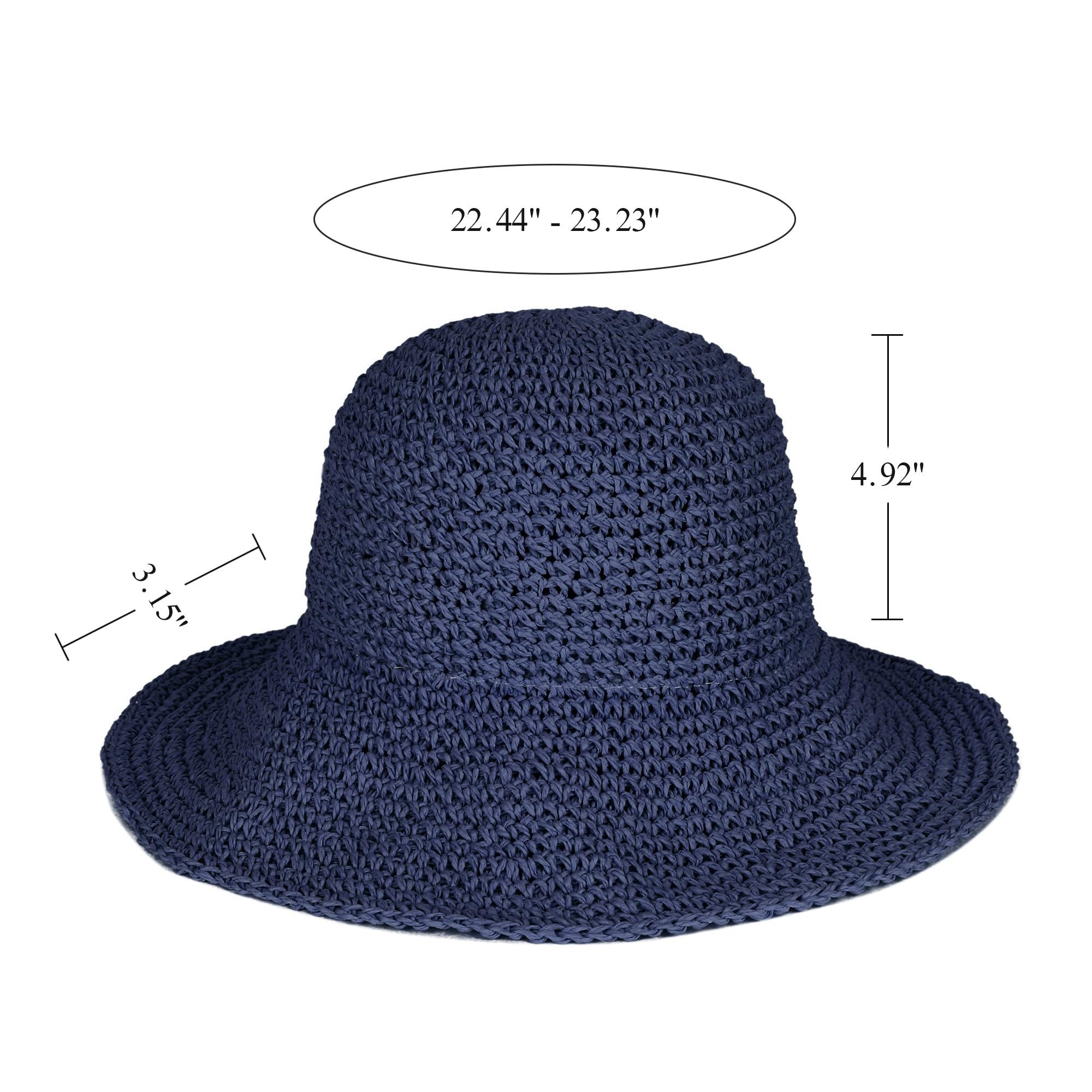 Coonoor Strohhut Damen-Sommer-Sonnenhut, faltbarer Outdoor-Strohhut Strandh günstig online kaufen