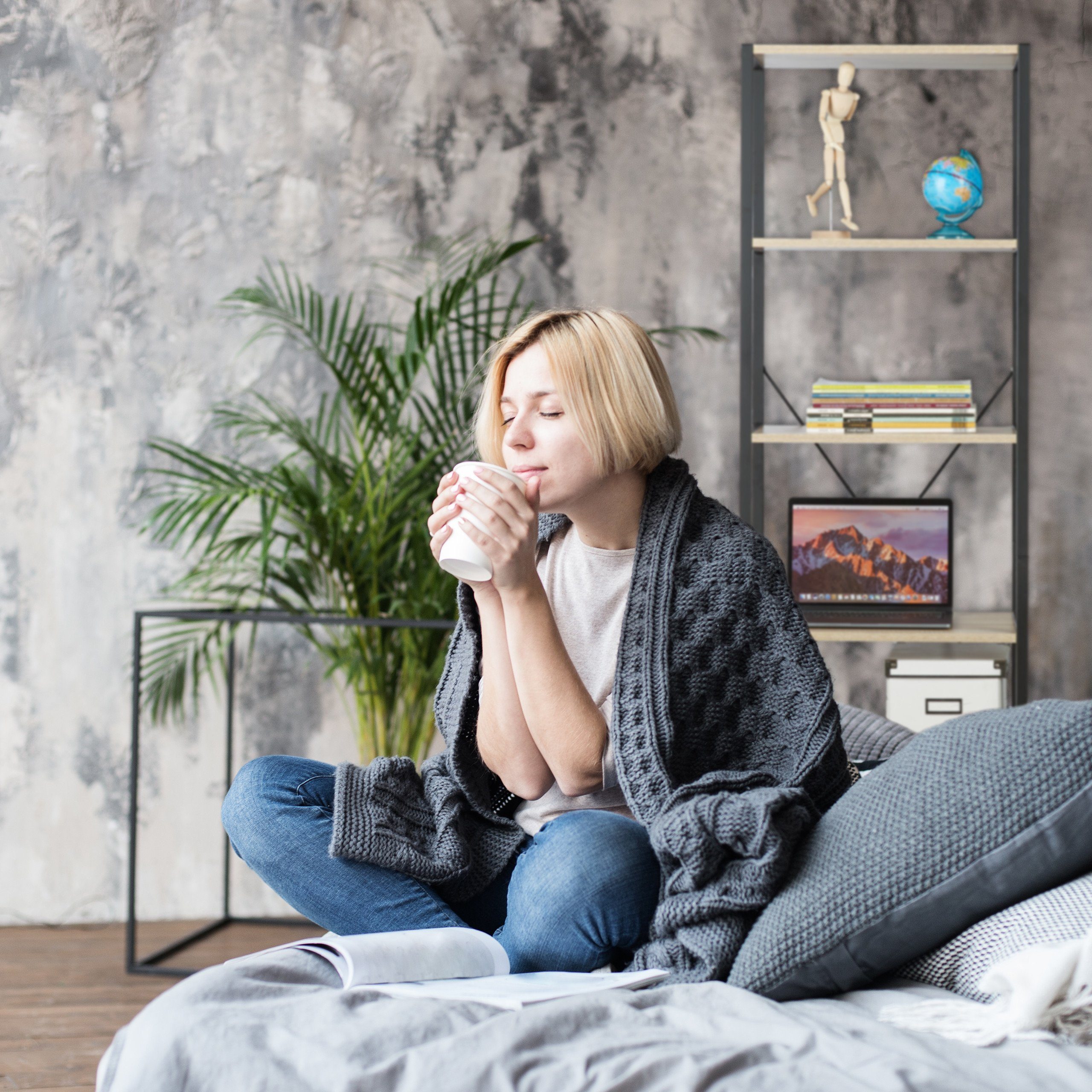 relaxdays Standregal Industrial mit 6 Etage