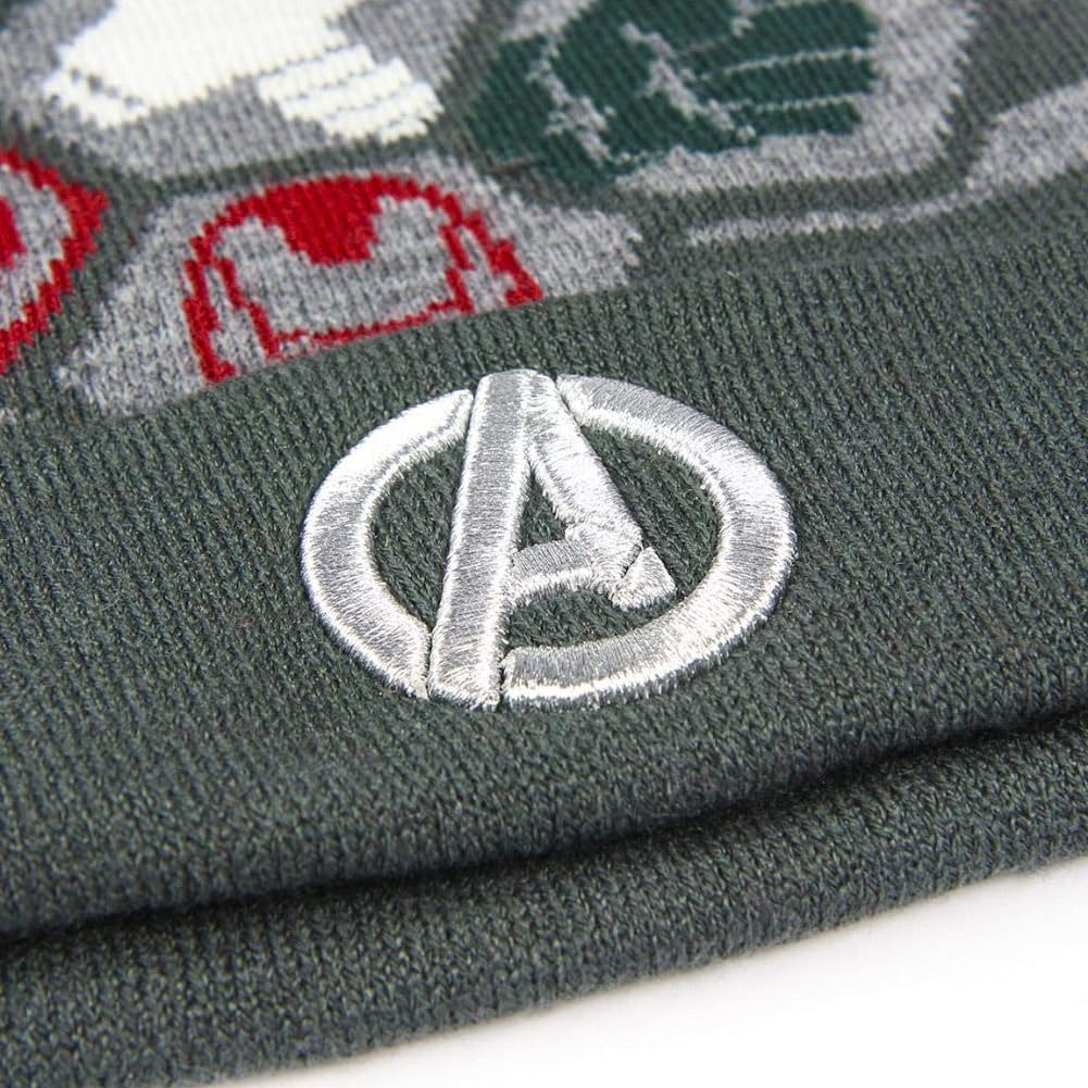The AVENGERS Bommelmütze Marvel Avengers Mütze Jugendliche Wintermütze Bommel