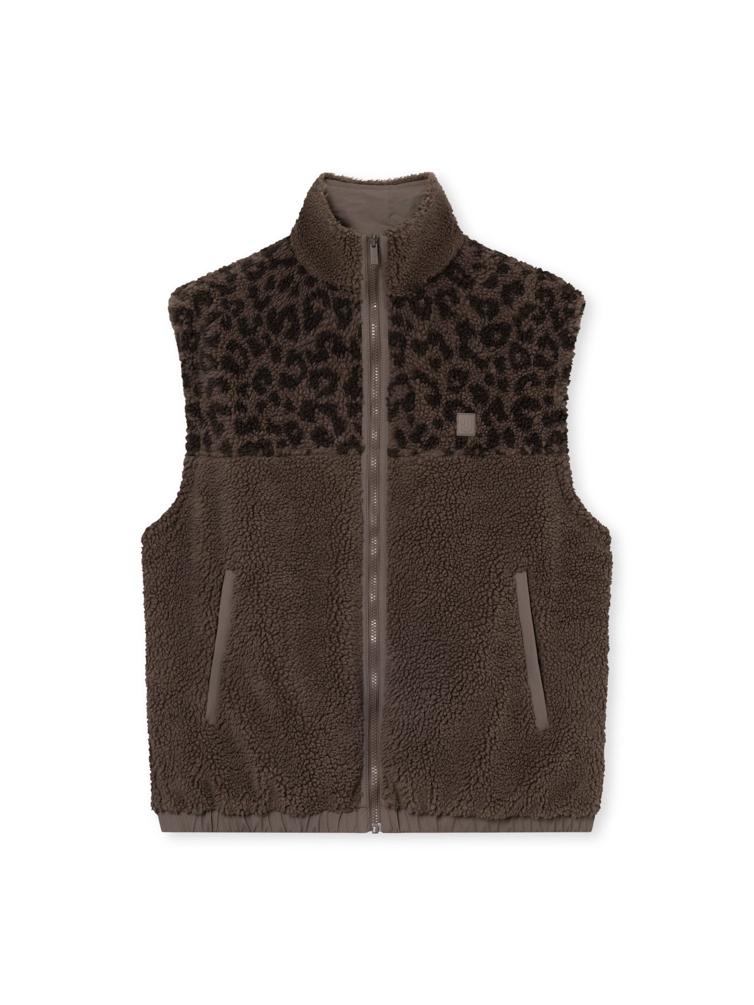 Johnny Urban Fleeceweste Bryson wendbare Teddyweste (1-tlg) Weste zum Wenden, Gemütlicher Materialmix mit Nylon & Sherpa Fleece