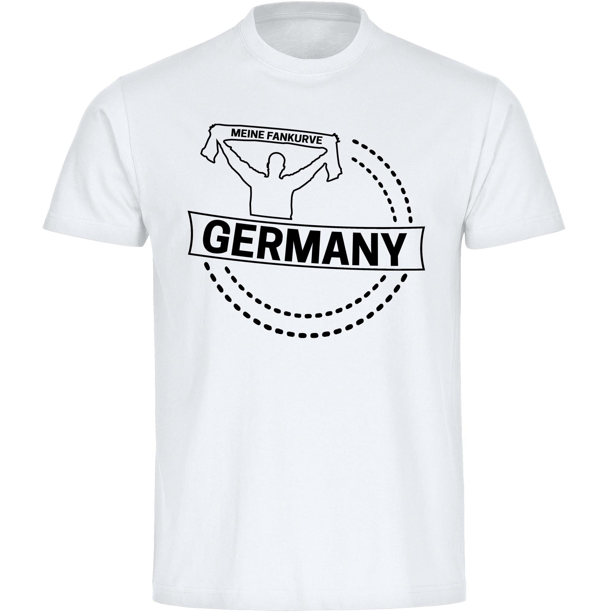 multifanshop T-Shirt Kinder Germany - Meine Fankurve - Boy Girl