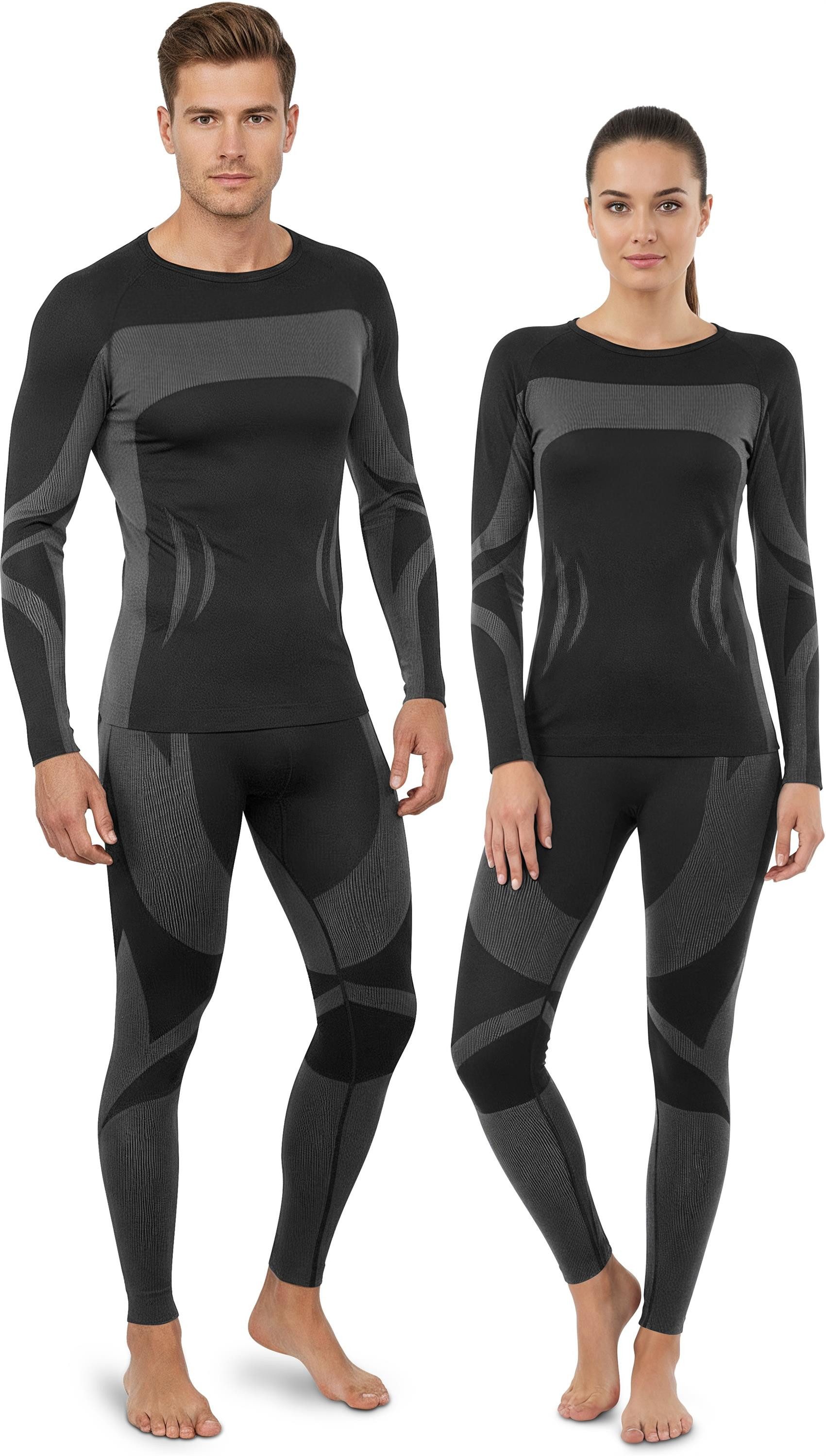 normani Funktionsunterhemd 1x Unisex Thermounterhemd langarm Skiunterhemd für Damen und Herren – Bild 5 von 5