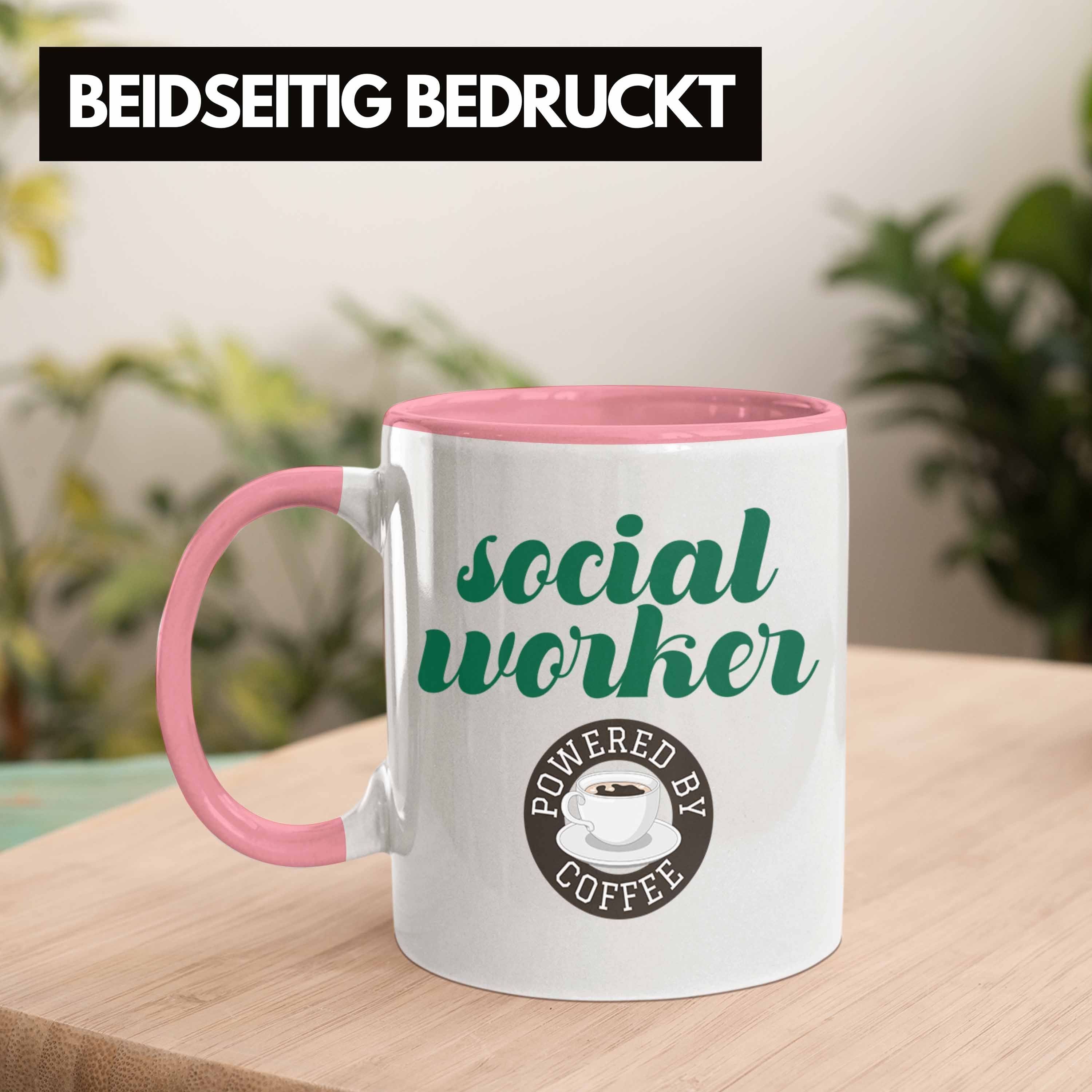 Sozialarbeiter Ge Worker Tasse Rosa Spruch Tasse Trendation Sozialer Geschenk Bereich Social