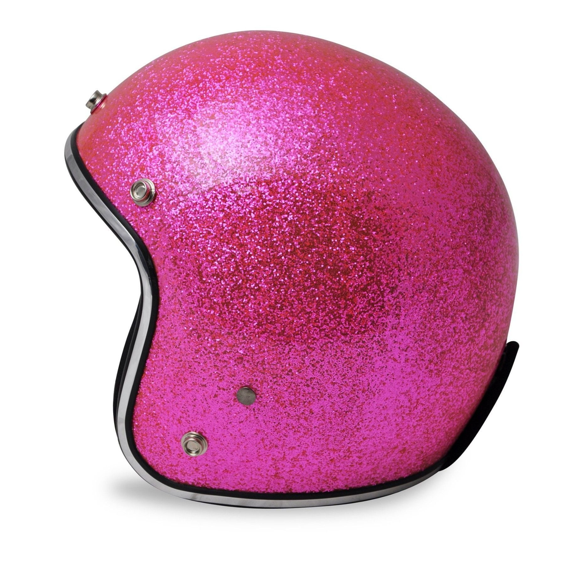 Alpha Speeds Motorradhelm ATELIER — Flake Blossom, Jethelm Fiberglas • Metal-Flake Rosa, nur ca. 800 g, inkl. herausnehmbare Wangenpolster, Slim & Smart Fit