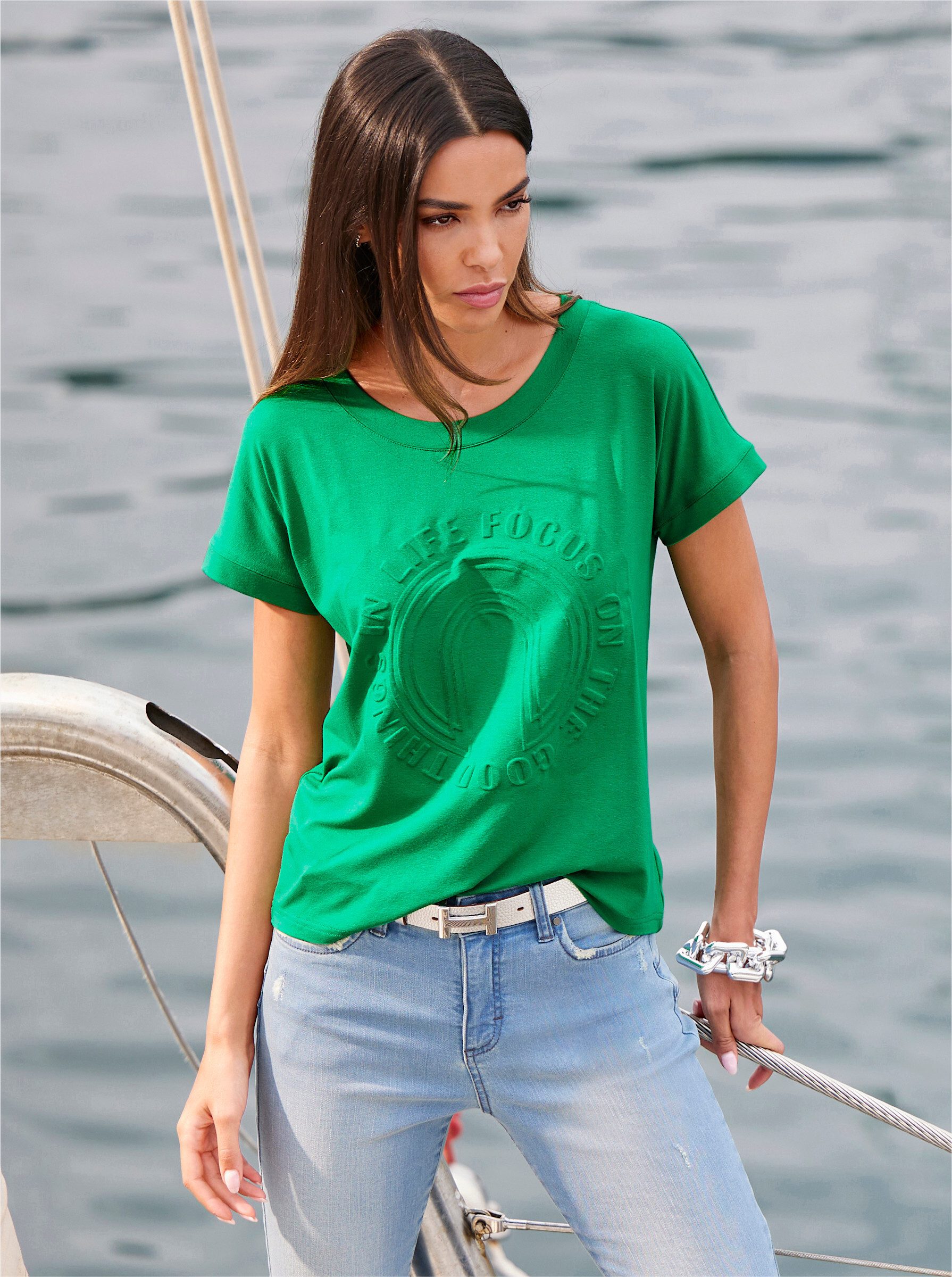 heine T-Shirt Shirt Kurzarm