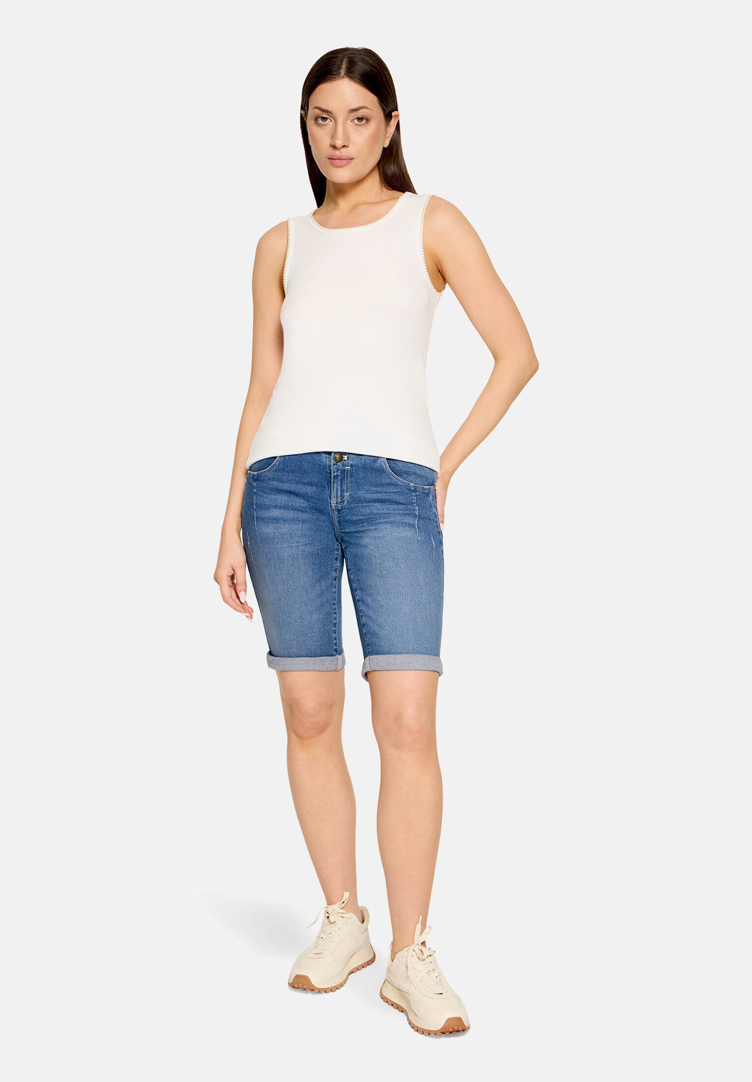 Cartoon T-Shirt Damen mit Rundhalsausschnitt (1-tlg)