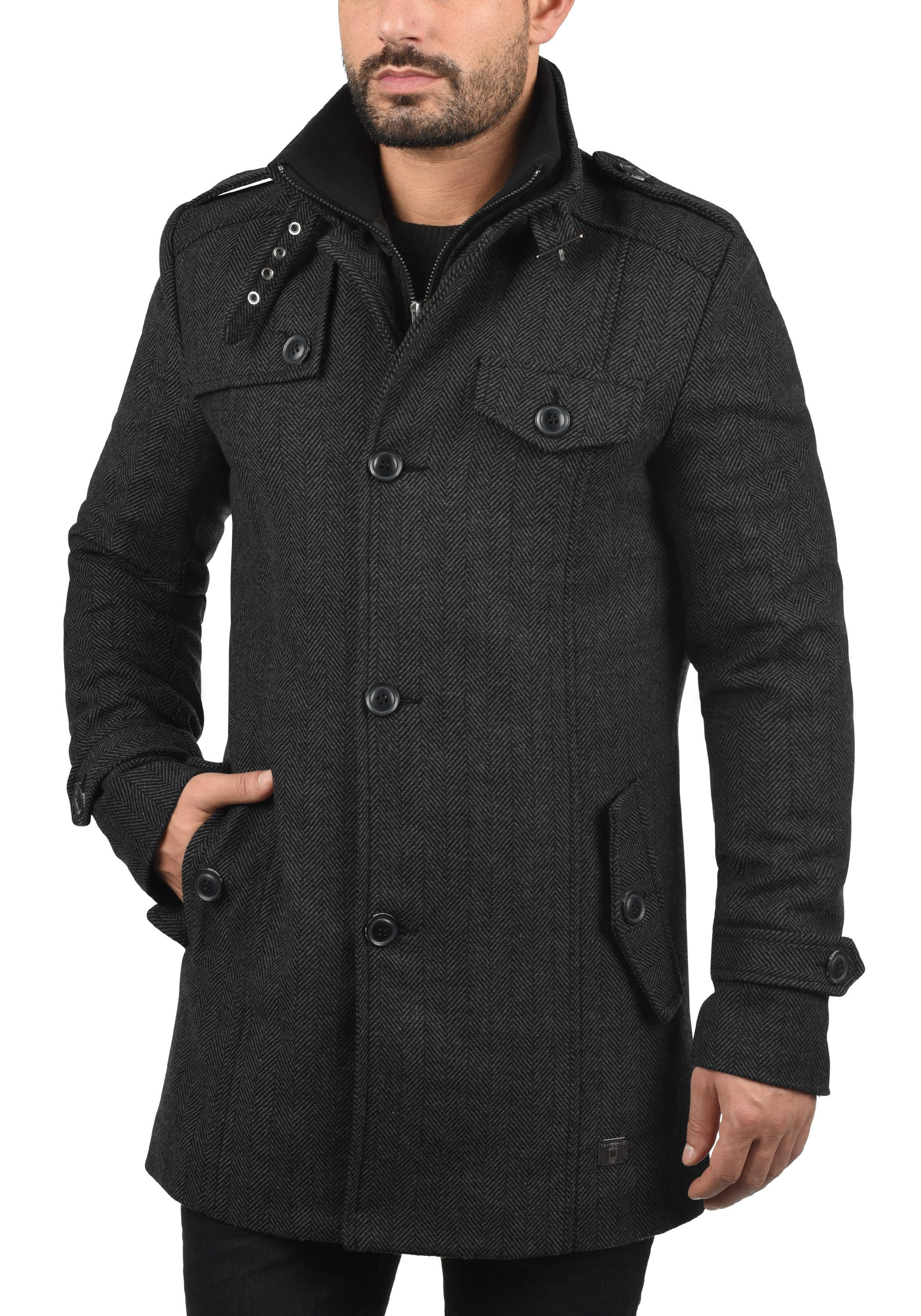 Indicode Kurzmantel IDBrandan Mantel mit Stehkragen