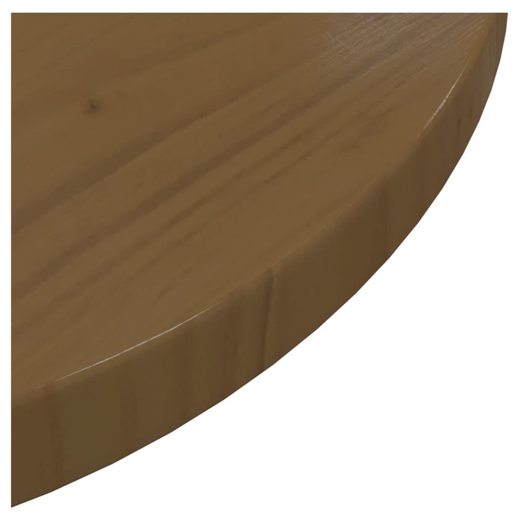 furnicato Tischplatte Braun Massivholz Kiefer St) (1 Ø40x2,5 cm