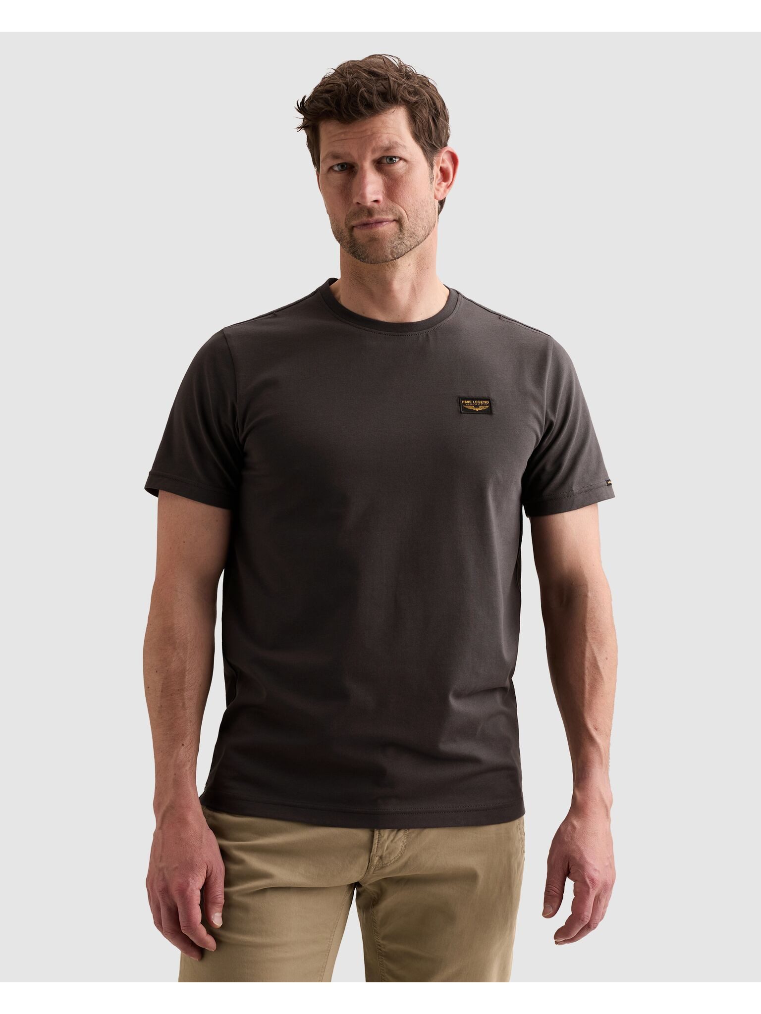 PME LEGEND T-Shirt mit Logobadge