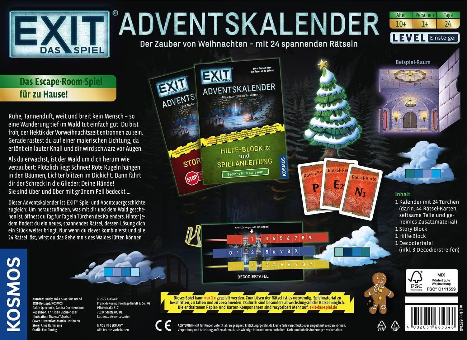 Kosmos Spielzeug-Adventskalender Adventskalender (1-tlg)