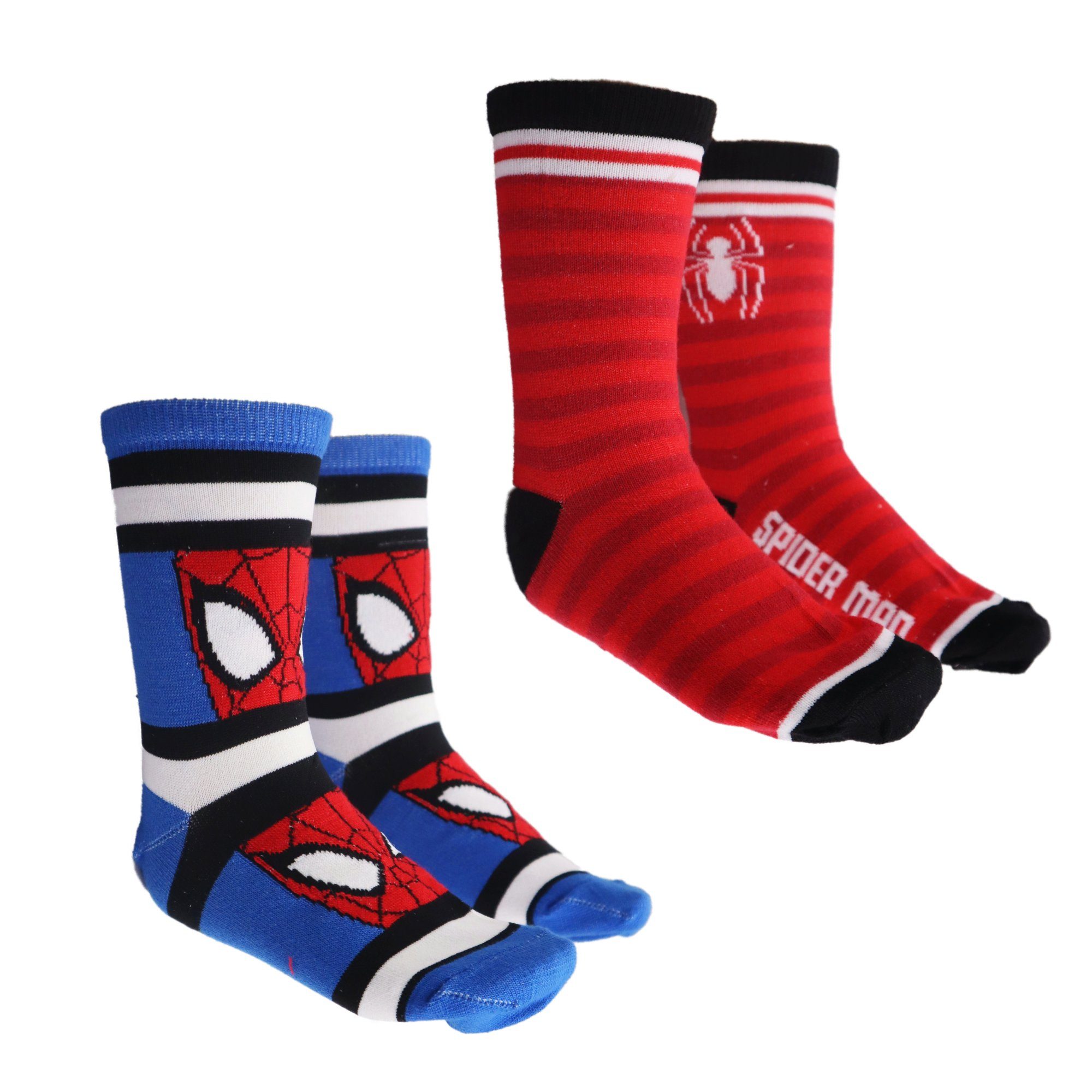 MARVEL Langsocken Spiderman Jungen Kinder Носки im 2er Pack Gr. 23 bis 34
