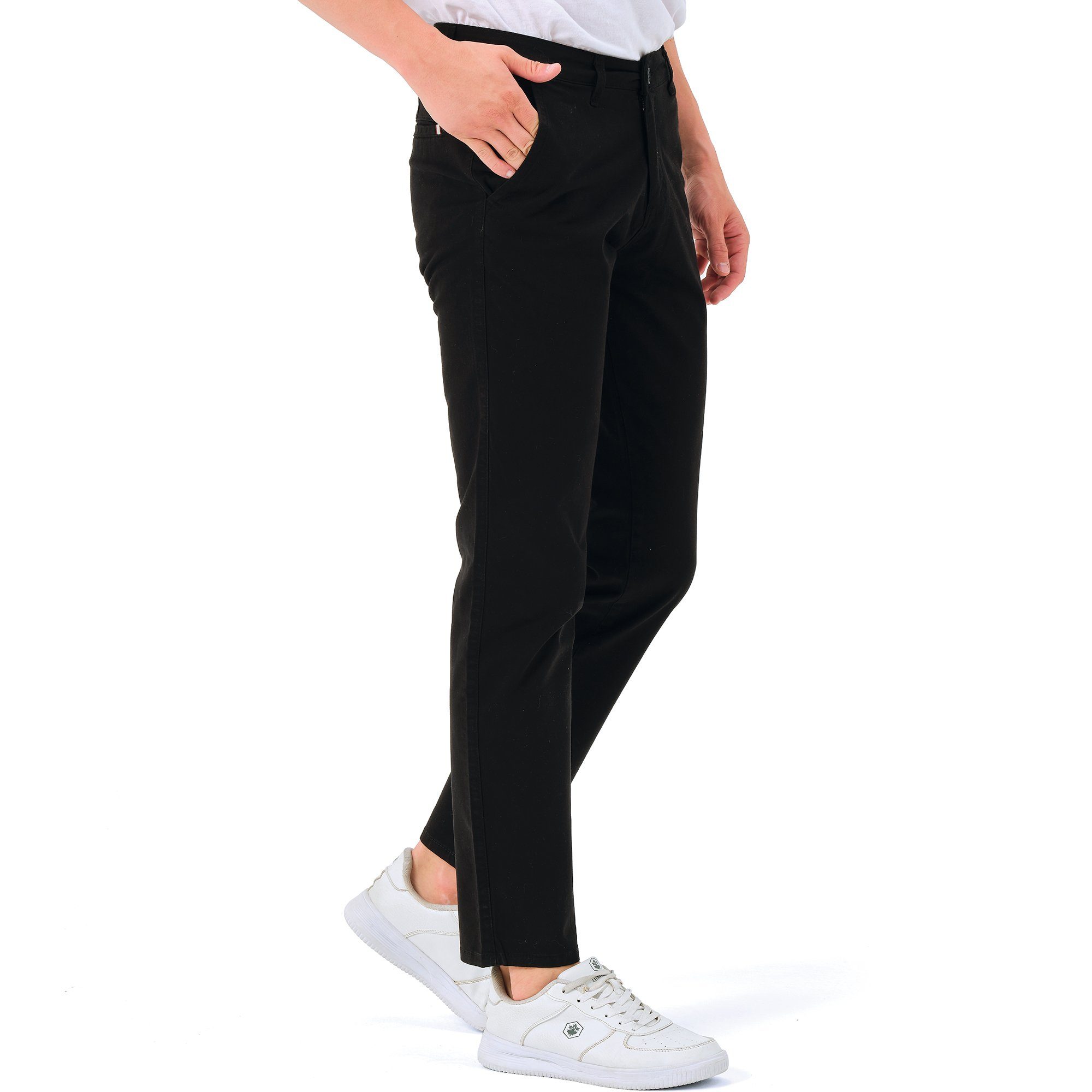 D'MARO Chinohose 308 Slim Fit Herren Chinohose ORGANIC COTTON