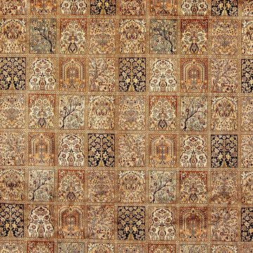 Seidenteppich Seidenteppich - Kaschmir Seide - 325 x 249 cm - braun, morgenland, rechteckig, Höhe: 4 mm, Wohnzimmer, Handgeknüpft, Einzelstück mit Zertifikat