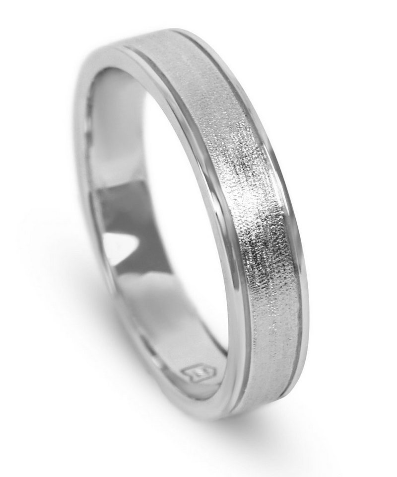 Sprezzi Fashion Silberring Herren Bandring Ring Silber und Gold (inkl.  Schmuckbox/-verpackung geliefert), handmade, poliert, gebürstet, massiv