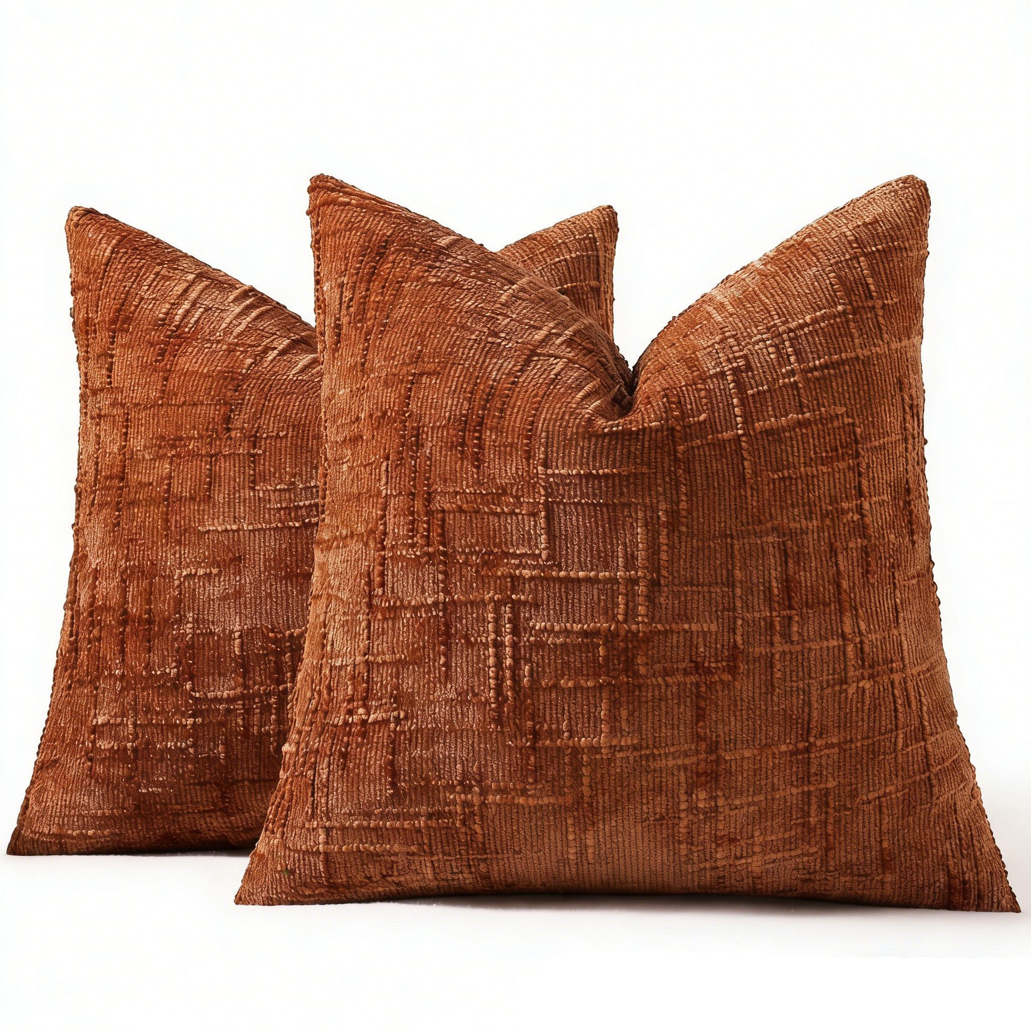 Diwzbyn Kissenbezug Chenille Kissenbezug, Bambusstruktur Kissenbezug, (1 Stück), Boho Dekokissenbezug, geeignet für Bett, Sofa, Wohnzimmer