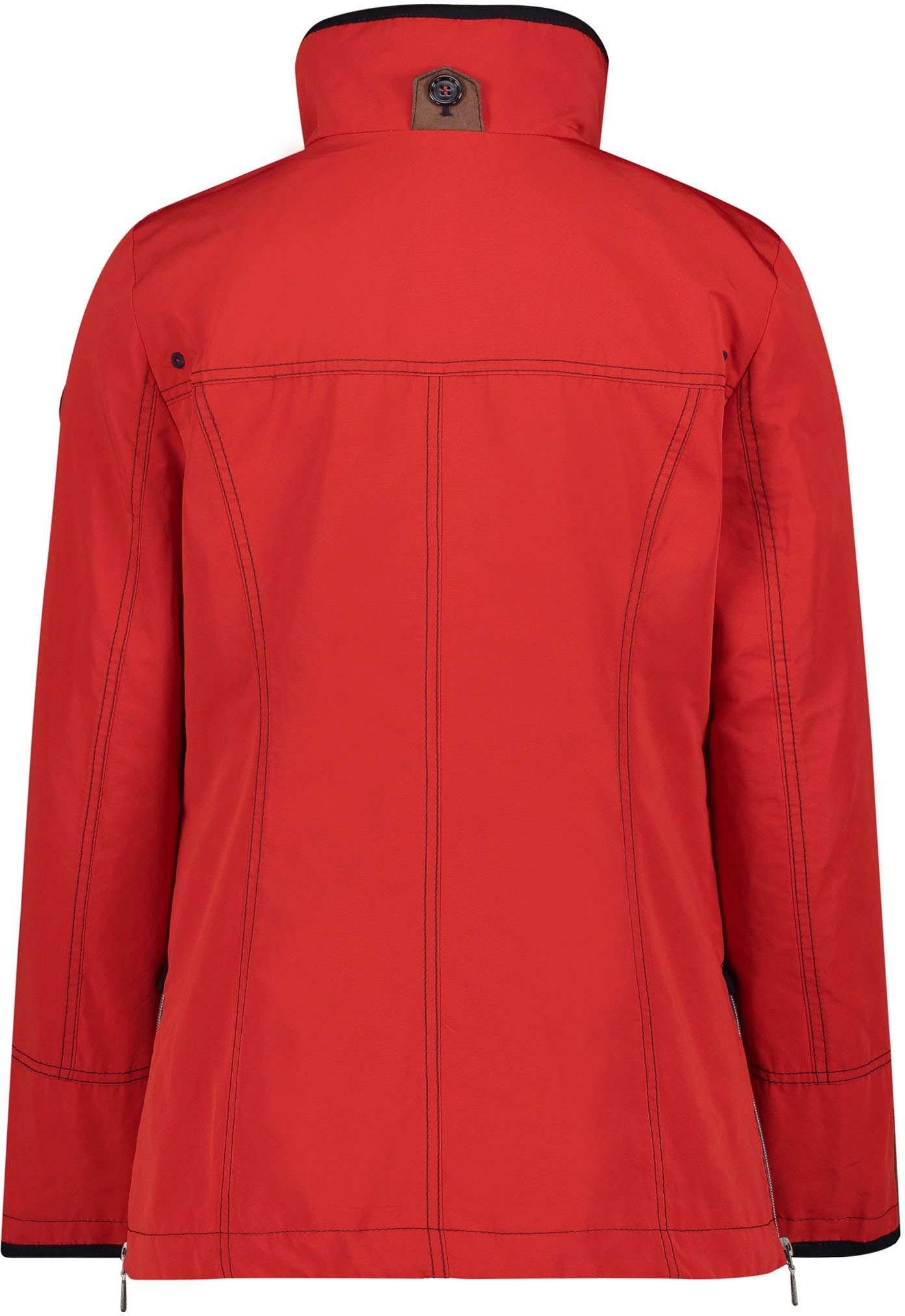 Gil Bret Outdoorjacke mit scarlet flame Knopfverschluss