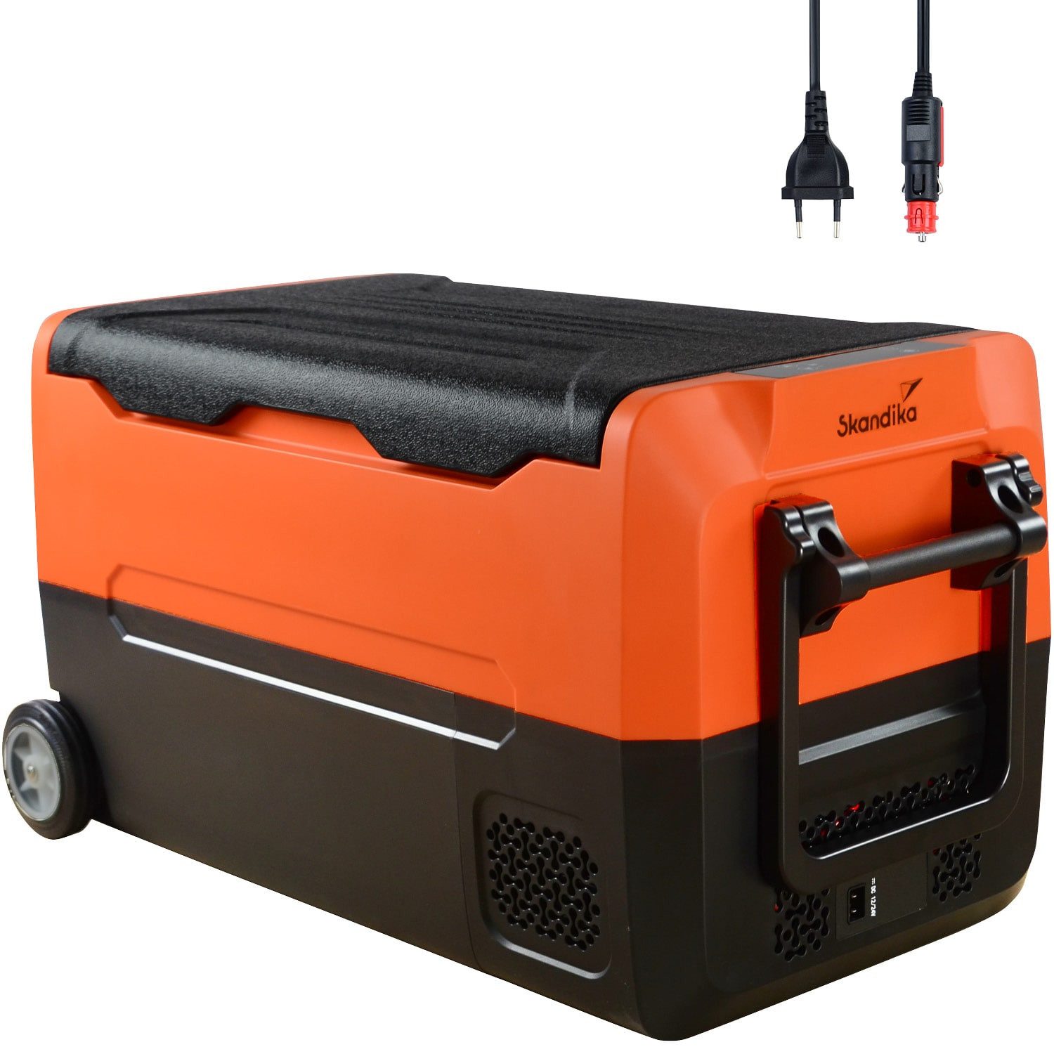 Elektrische Kühlbox Auto-Gefrierbox 35 L, Camping Kompressor Kühlschrank mit Trennwand