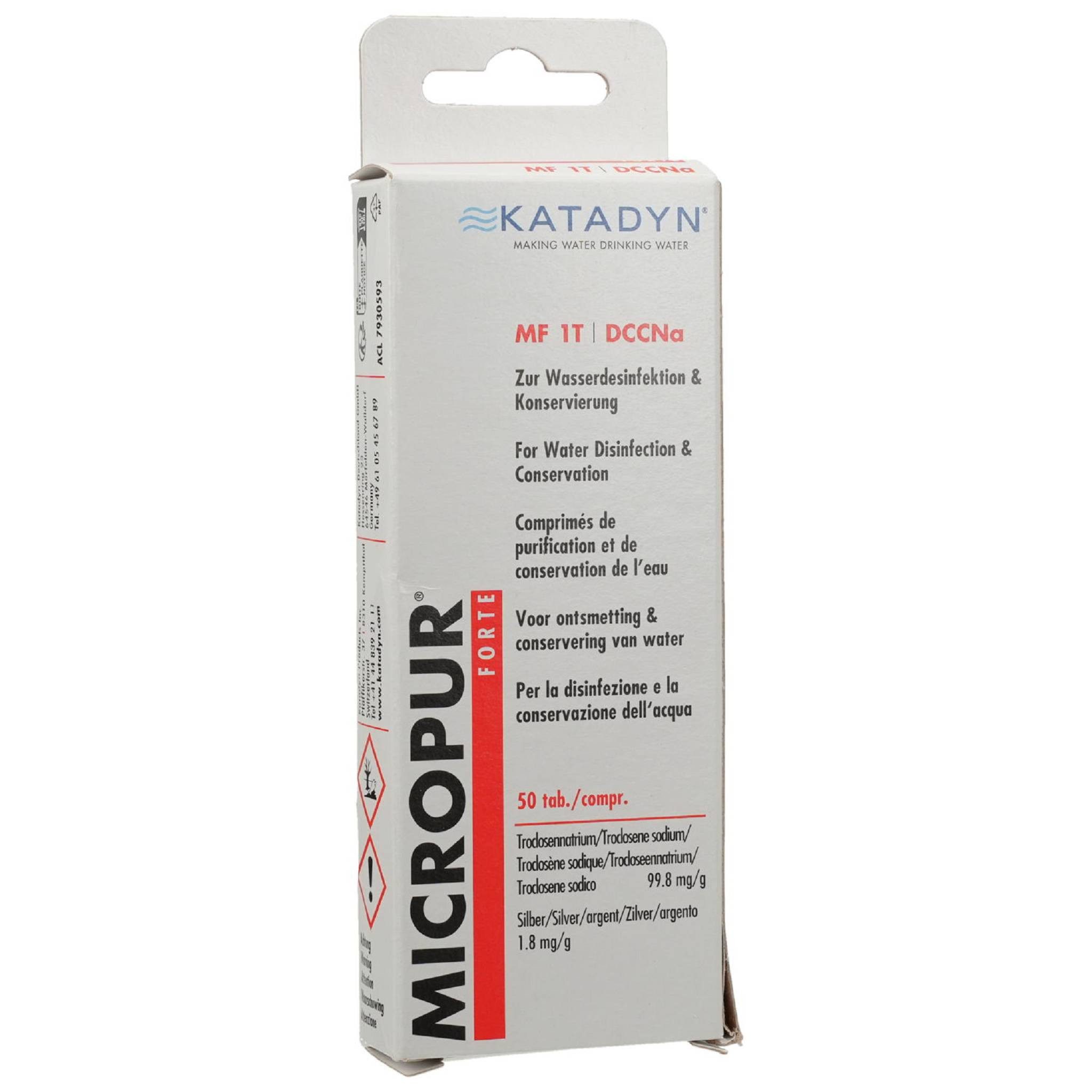 Micropur Wasseraufbereiter forte MF 1T Tabletten 50St PZN 10017898