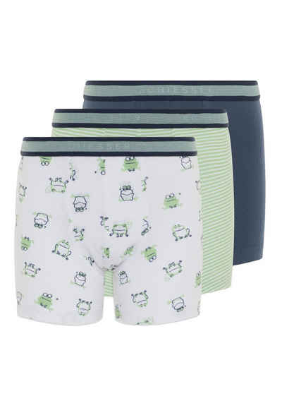 Schiesser Retro Boxer 3er Pack Kids Boys 95/5 Organic Cotton (Spar-Set, 3-St) Retro Short / Pant - Baumwolle - Ohne Eingriff - Atmungsaktiv