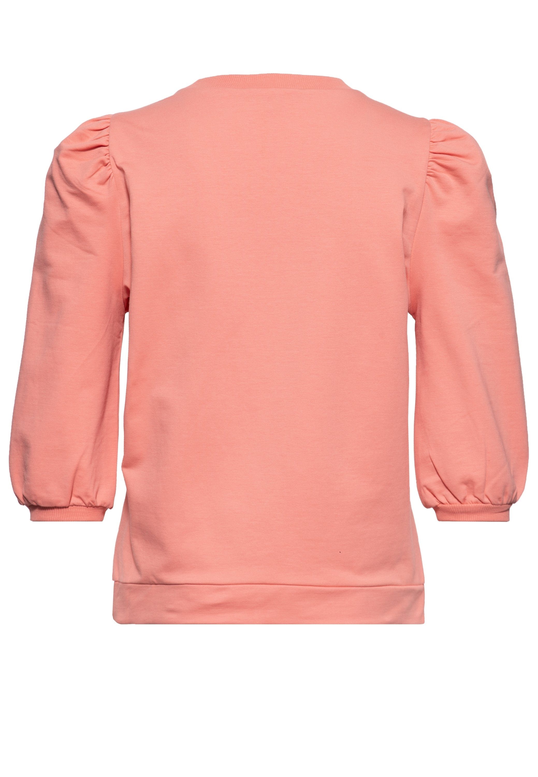 3/4-Arm-Shirt mit pink ATT Jeans Puffärmel