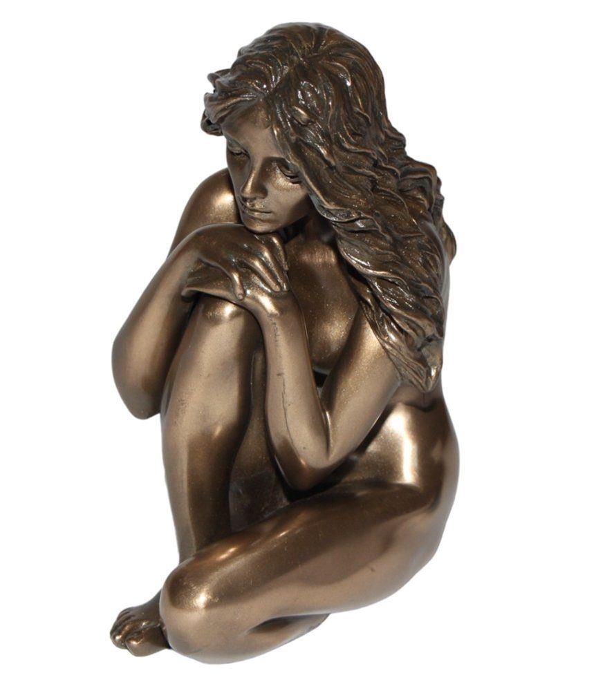 Dekofigur Deko Figur Body Talk Frauenakt Frau sitzend H 13 cm Skulptur