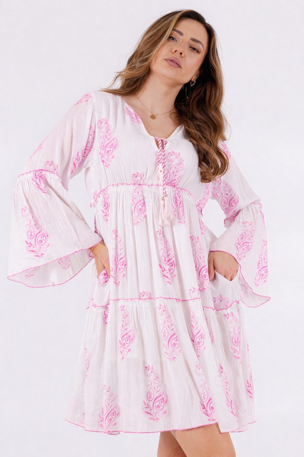 YC Fashion & Style Tunikakleid mit Paisley-Print (One Size 34–40) aus Viskose