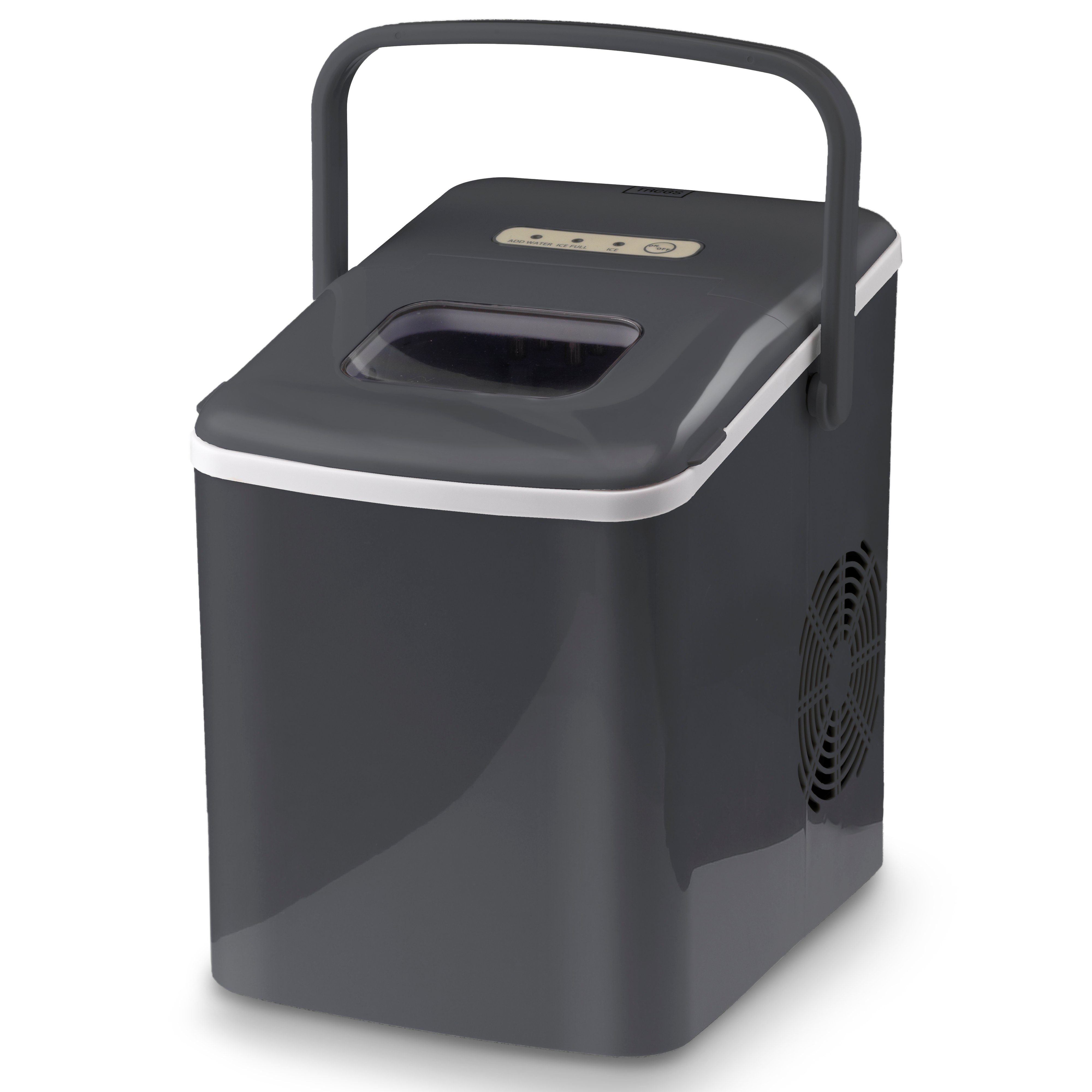 TREBS Eiswürfelmaschine 99363, Eiswürfelmaschine, 1,85L Tank, kompakt/tragbar, Füllstands-Meldung